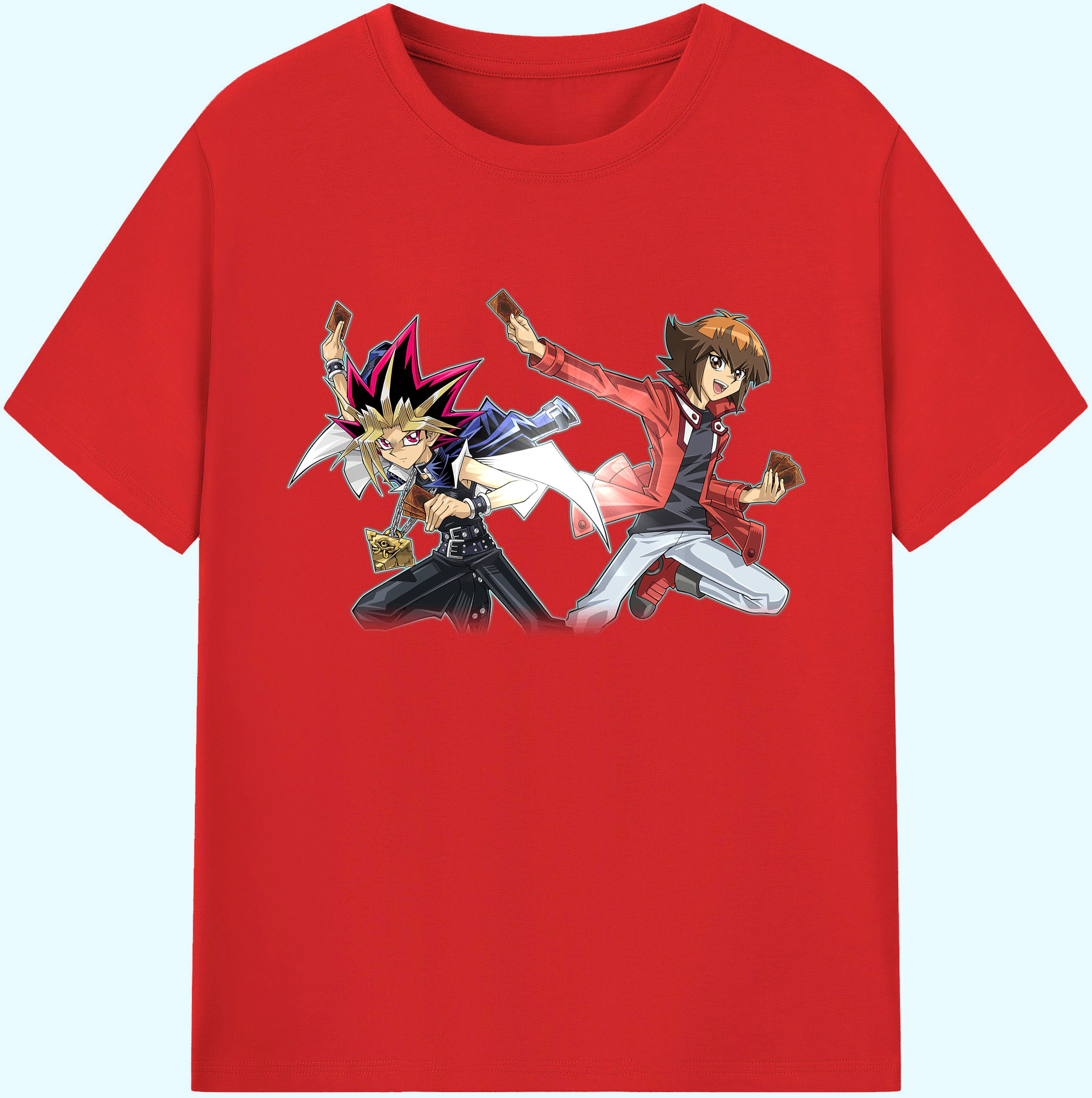 （画像用） 遊☆戯☆王 Yu-Gi-Oh! 綿100％ メンズ半袖Tシャツ｜肌触りやわらか＆通気性