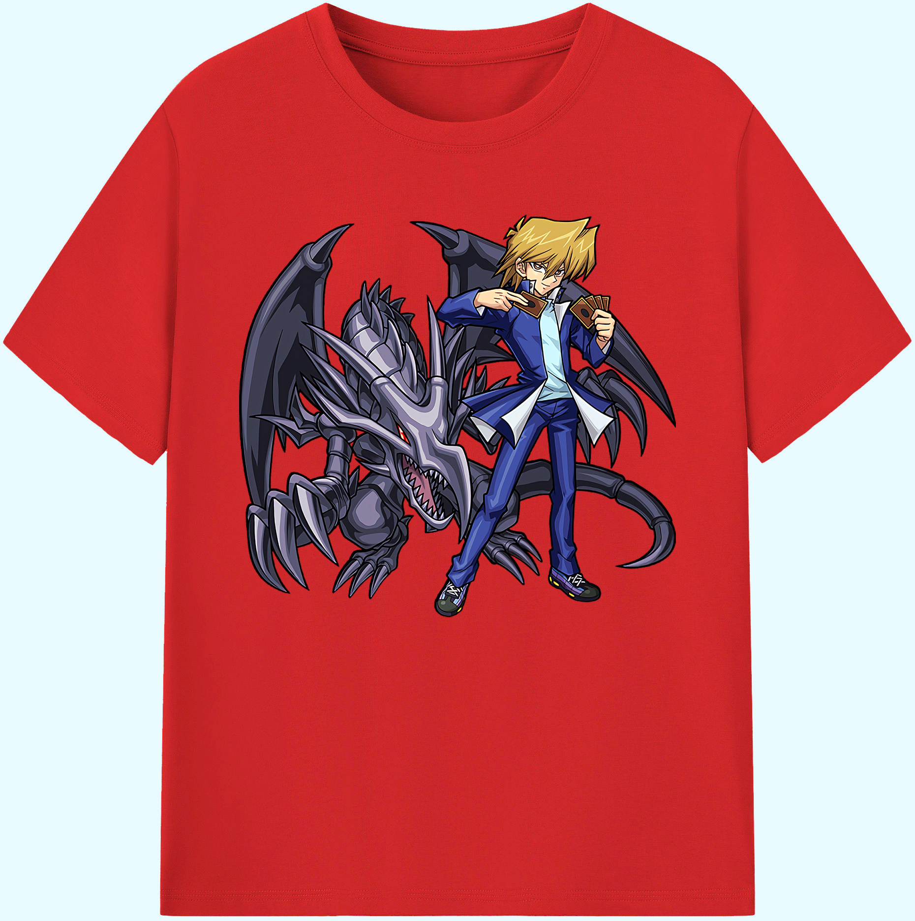 （画像用） 遊☆戯☆王 Yu-Gi-Oh! 綿100％ メンズ半袖Tシャツ｜肌触りやわらか＆通気性