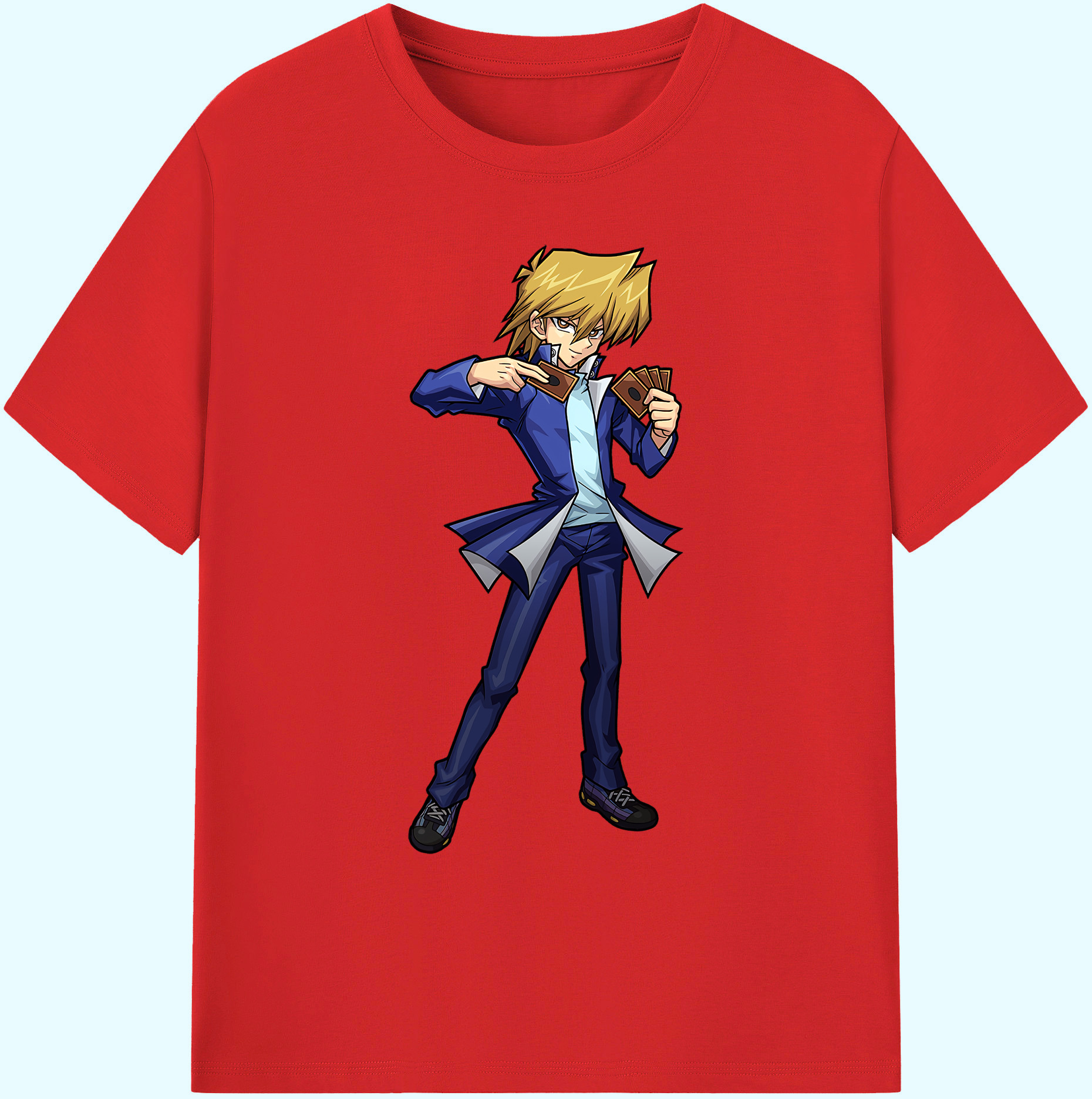 （画像用） 遊☆戯☆王 Yu-Gi-Oh! 綿100％ メンズ半袖Tシャツ｜肌触りやわらか＆通気性