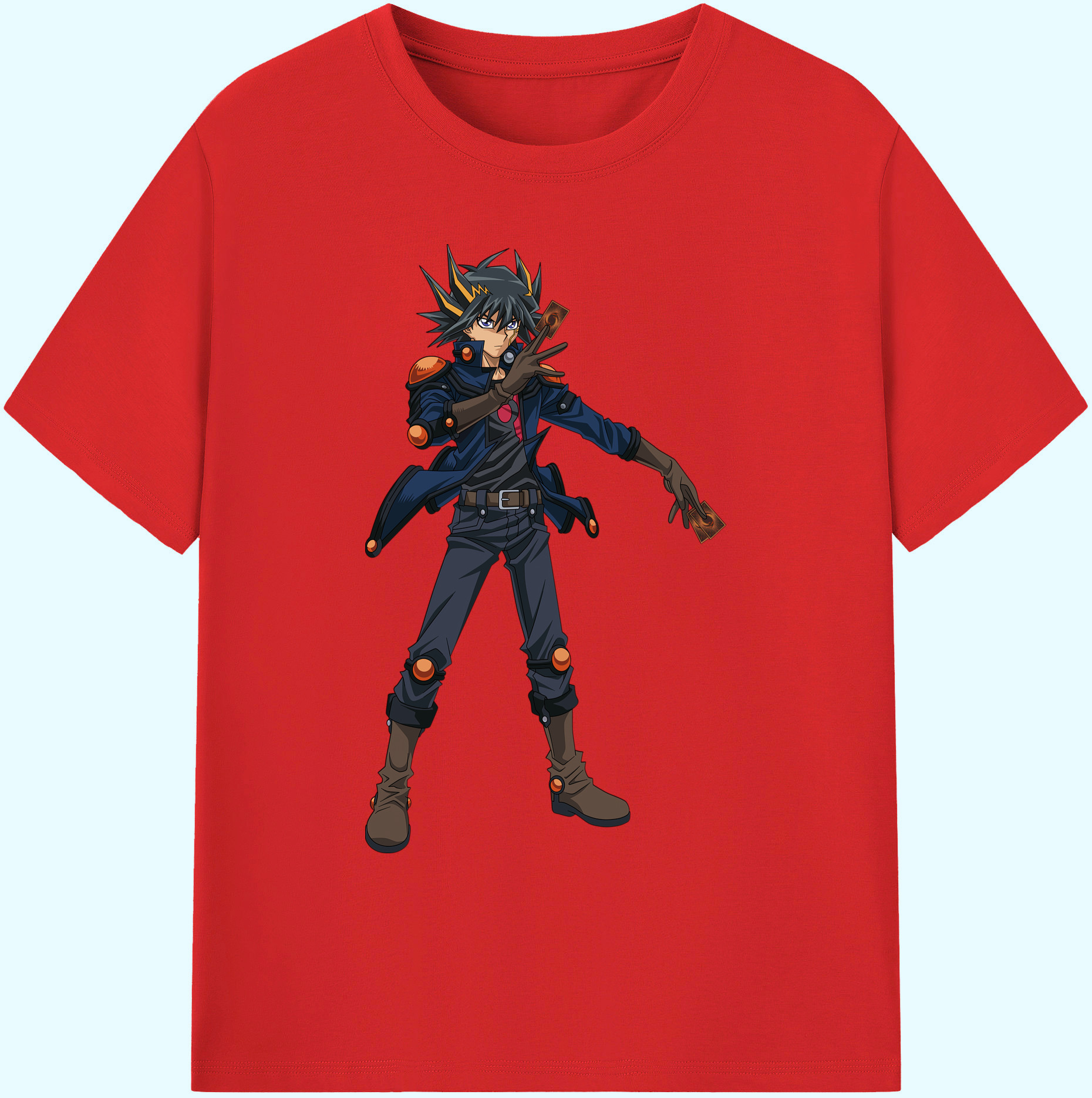 （画像用） 遊☆戯☆王 Yu-Gi-Oh! 綿100％ メンズ半袖Tシャツ｜肌触りやわらか＆通気性