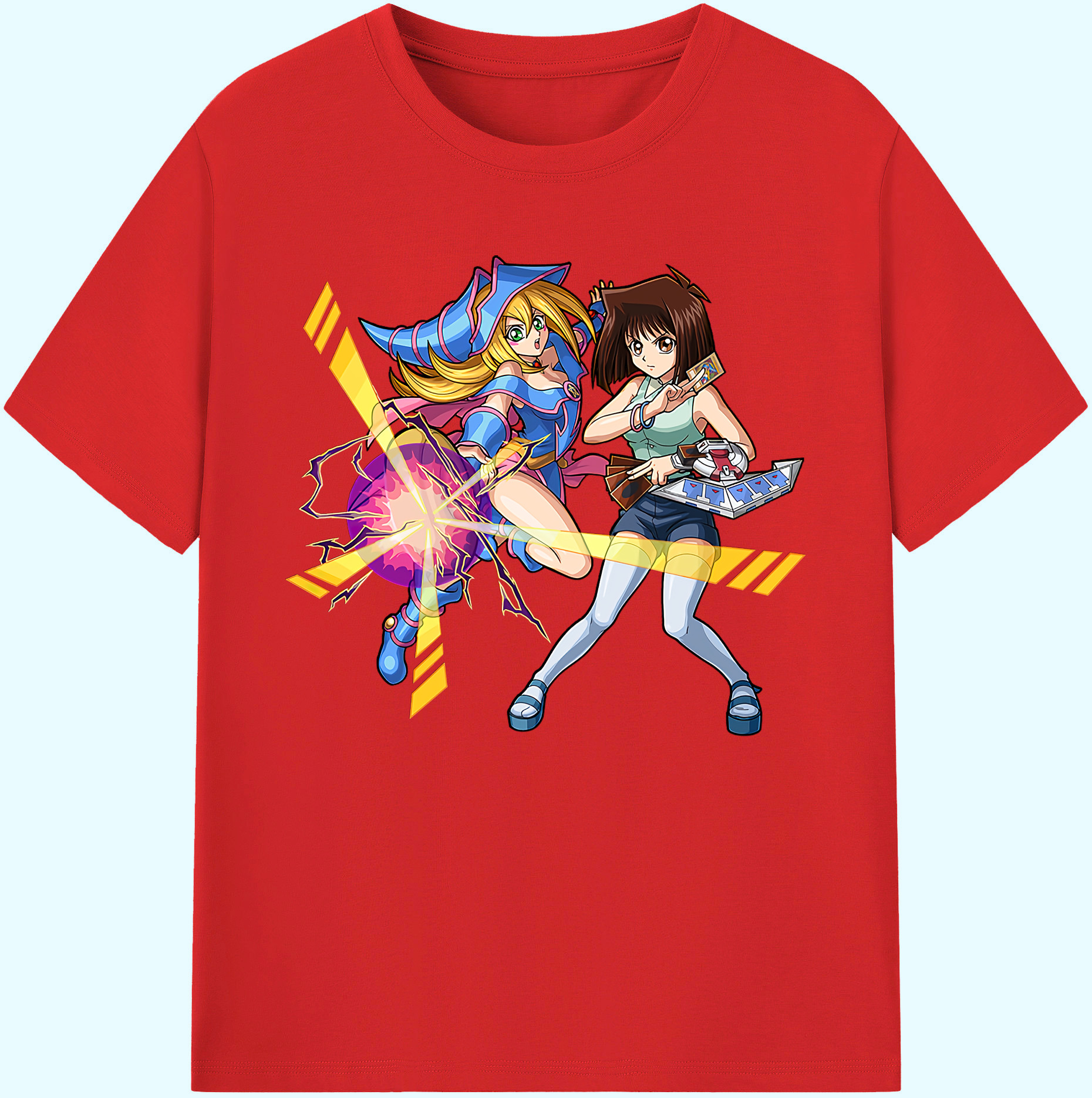 （画像用） 遊☆戯☆王 Yu-Gi-Oh! 綿100％ メンズ半袖Tシャツ｜肌触りやわらか＆通気性