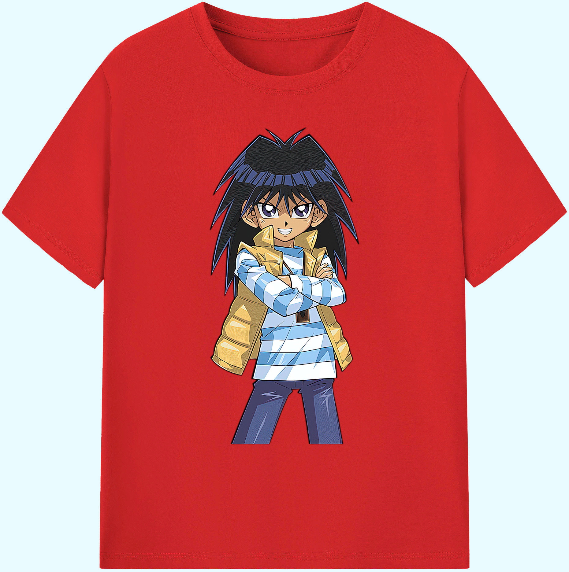 （画像用） 遊☆戯☆王 Yu-Gi-Oh! 綿100％ メンズ半袖Tシャツ｜肌触りやわらか＆通気性