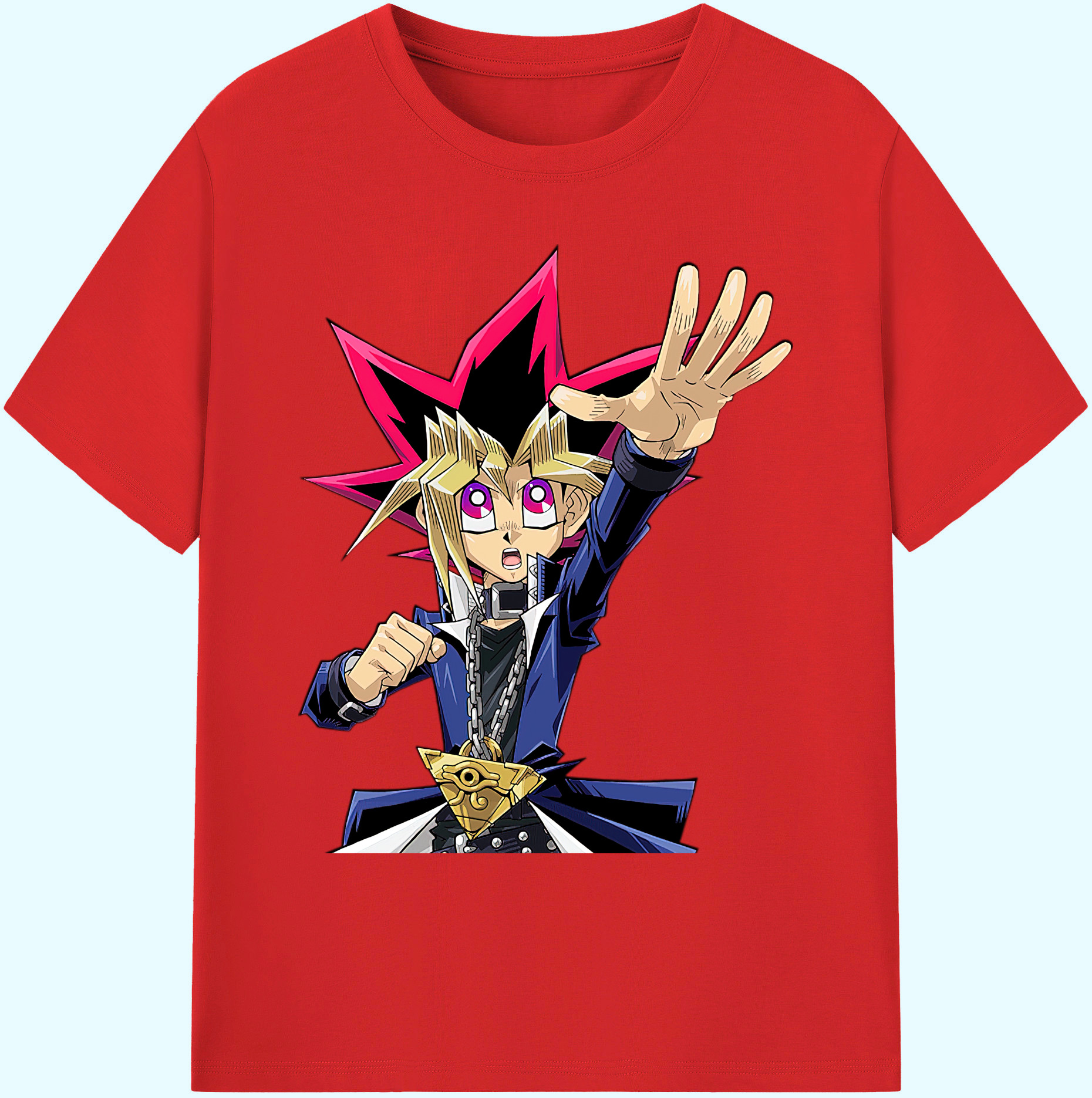 （画像用） 遊☆戯☆王 Yu-Gi-Oh! 綿100％ メンズ半袖Tシャツ｜肌触りやわらか＆通気性