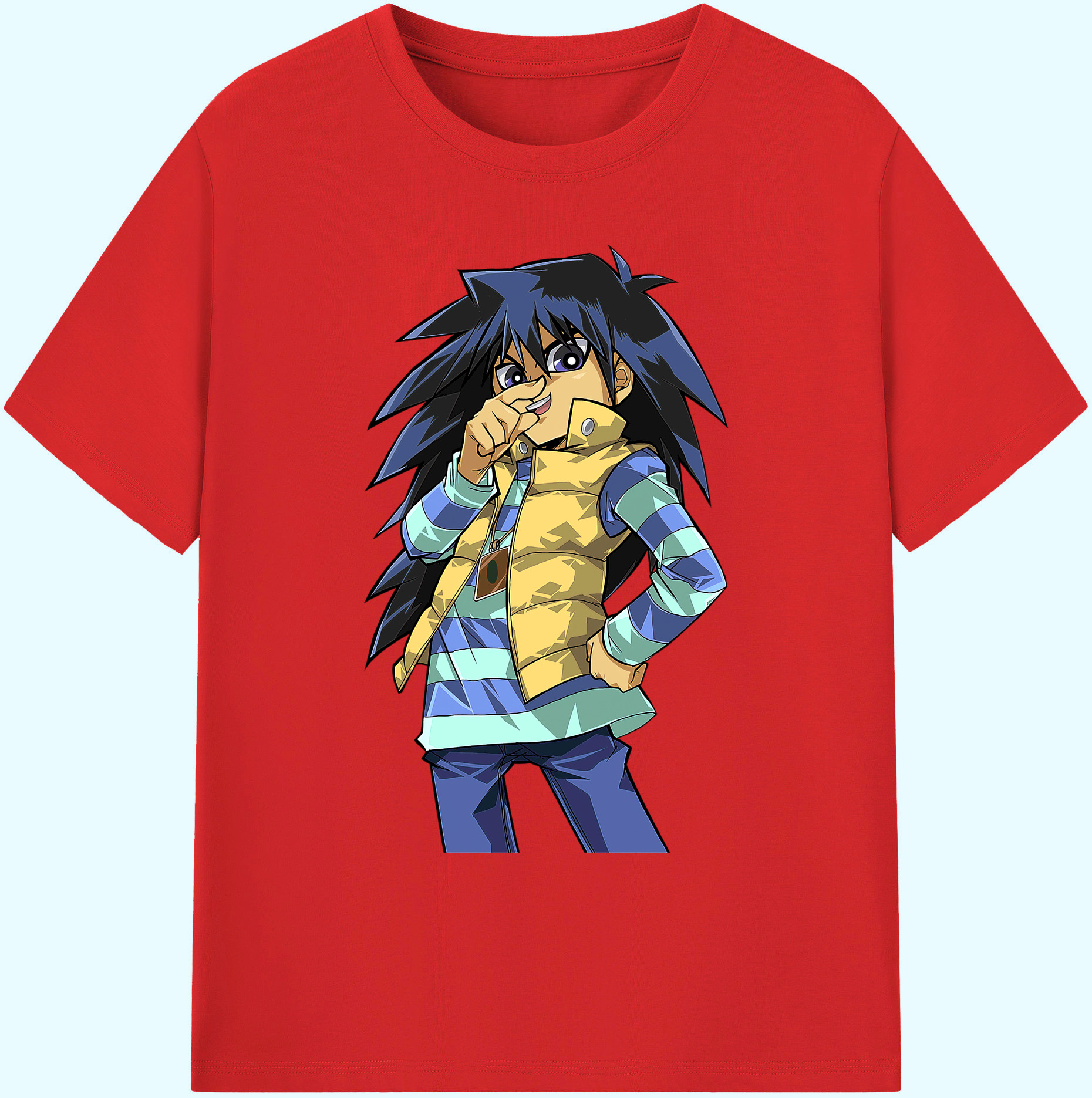 （画像用） 遊☆戯☆王 Yu-Gi-Oh! 綿100％ メンズ半袖Tシャツ｜肌触りやわらか＆通気性