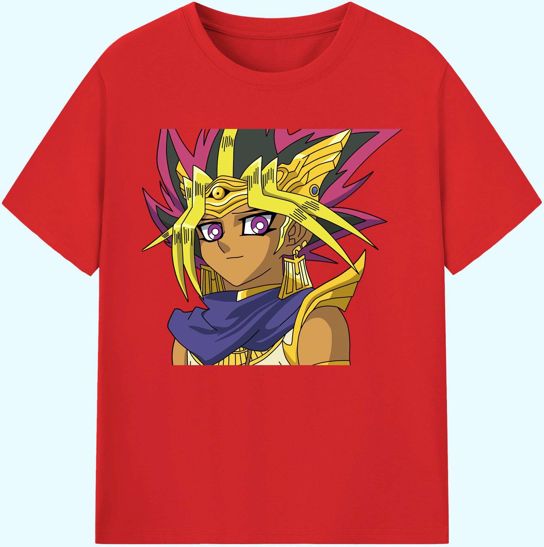 （画像用） 遊☆戯☆王 Yu-Gi-Oh! 綿100％ メンズ半袖Tシャツ｜肌触りやわらか＆通気性