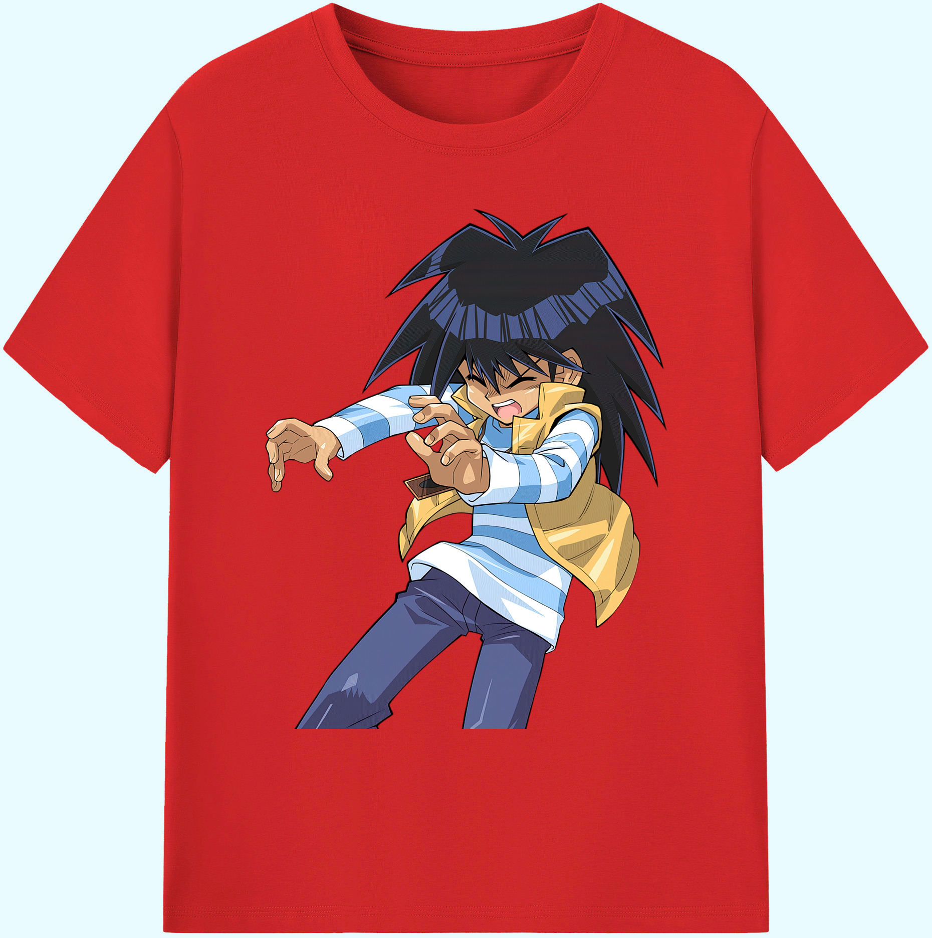 （画像用） 遊☆戯☆王 Yu-Gi-Oh! 綿100％ メンズ半袖Tシャツ｜肌触りやわらか＆通気性