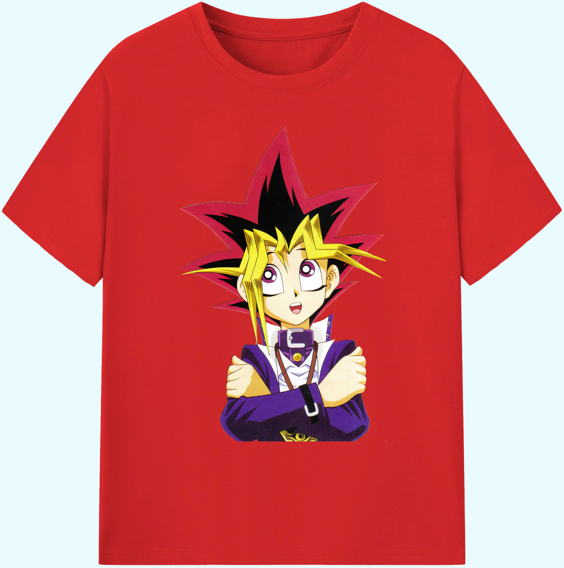 （画像用） 遊☆戯☆王 Yu-Gi-Oh! 綿100％ メンズ半袖Tシャツ｜肌触りやわらか＆通気性