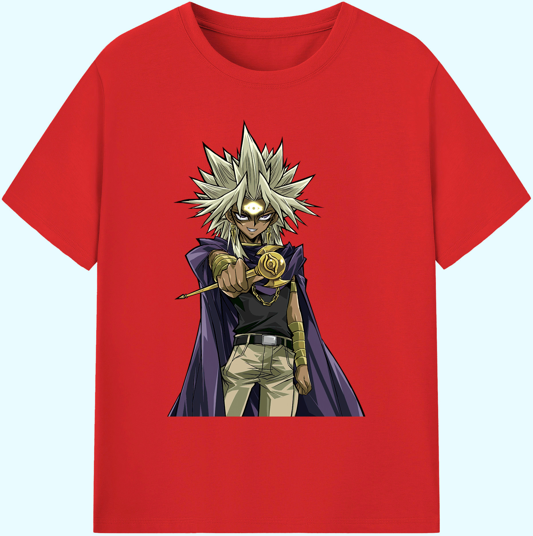 （画像用） 遊☆戯☆王 Yu-Gi-Oh! 綿100％ メンズ半袖Tシャツ｜肌触りやわらか＆通気性
