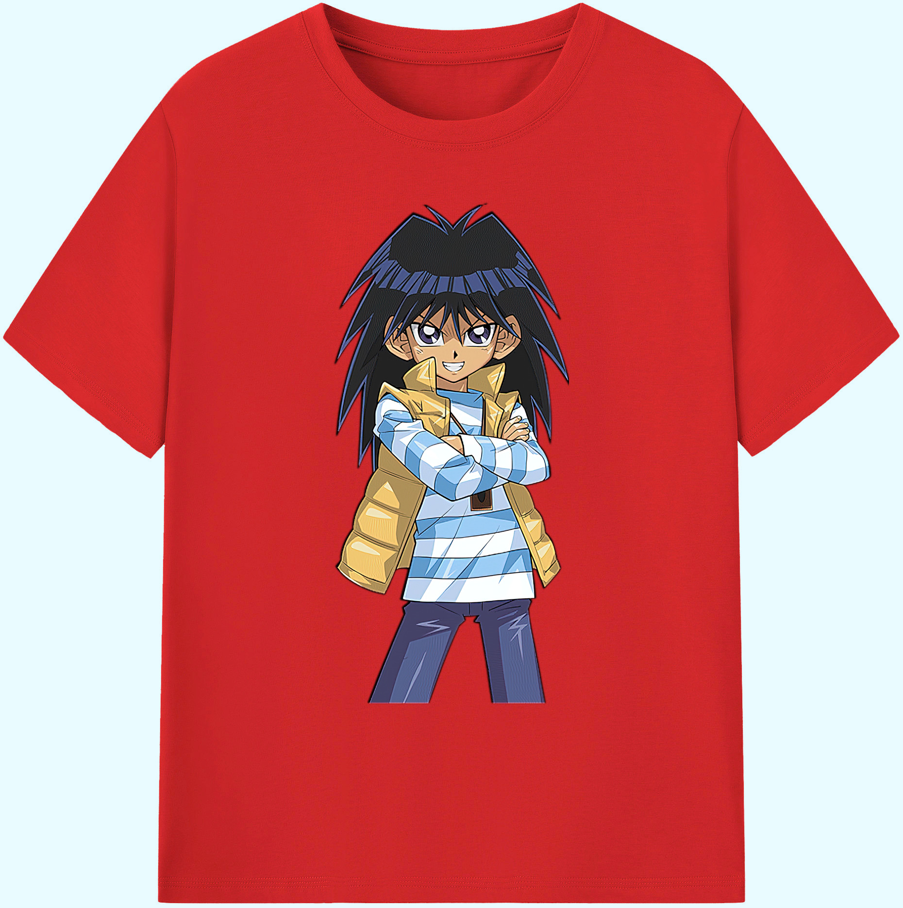 （画像用） 遊☆戯☆王 Yu-Gi-Oh! 綿100％ メンズ半袖Tシャツ｜肌触りやわらか＆通気性