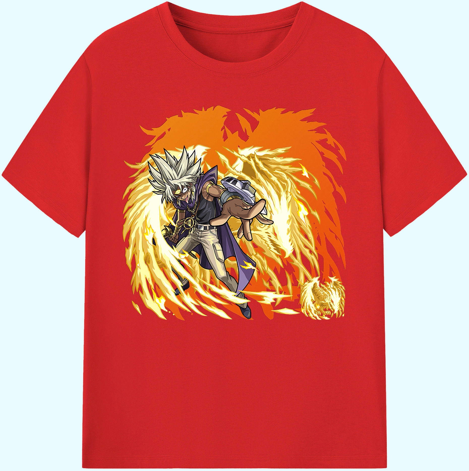 （画像用） 遊☆戯☆王 Yu-Gi-Oh! 綿100％ メンズ半袖Tシャツ｜肌触りやわらか＆通気性