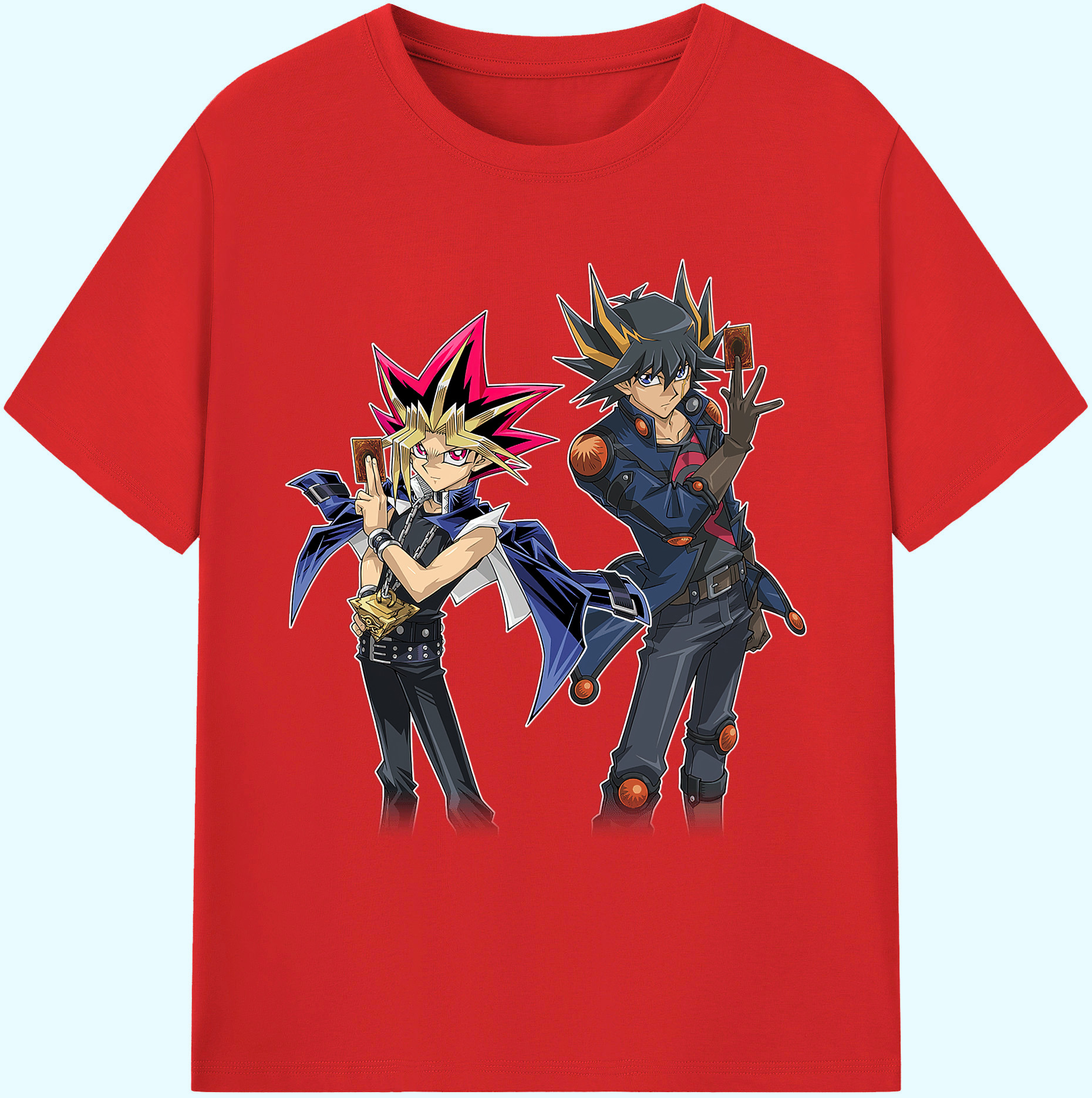 （画像用） 遊☆戯☆王 Yu-Gi-Oh! 綿100％ メンズ半袖Tシャツ｜肌触りやわらか＆通気性