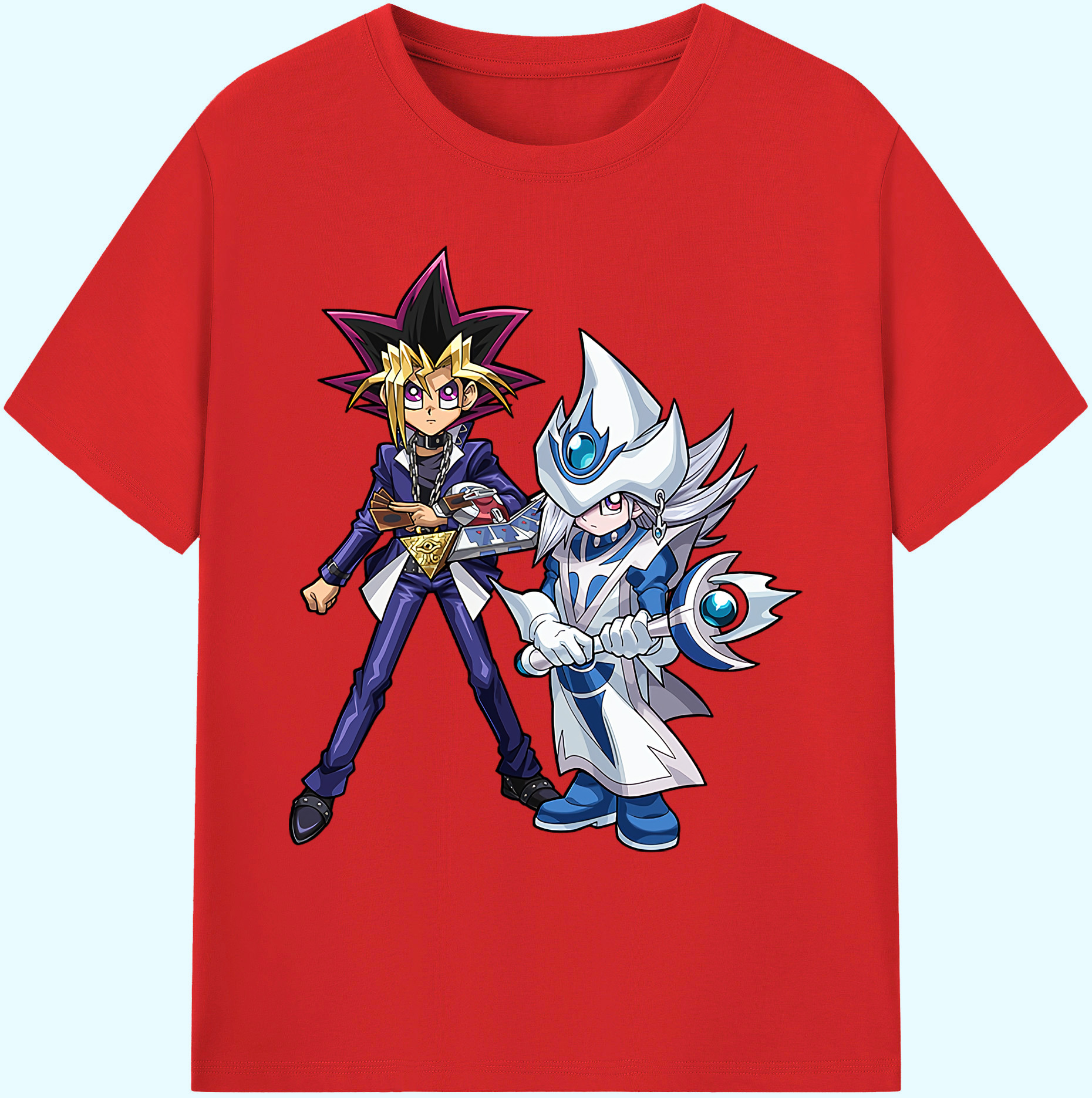（画像用） 遊☆戯☆王 Yu-Gi-Oh! 綿100％ メンズ半袖Tシャツ｜肌触りやわらか＆通気性