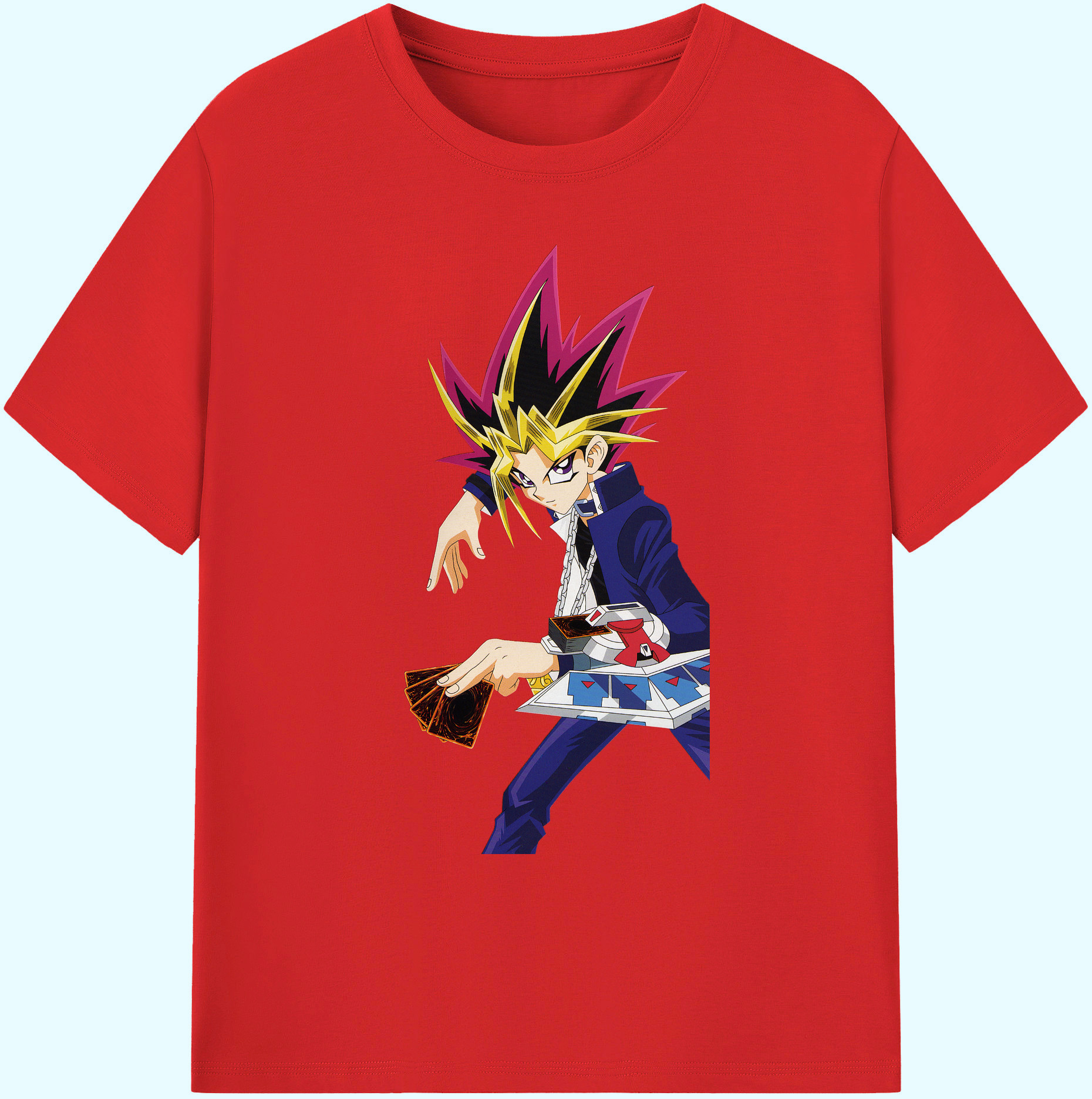 （画像用） 遊☆戯☆王 Yu-Gi-Oh! 綿100％ メンズ半袖Tシャツ｜肌触りやわらか＆通気性