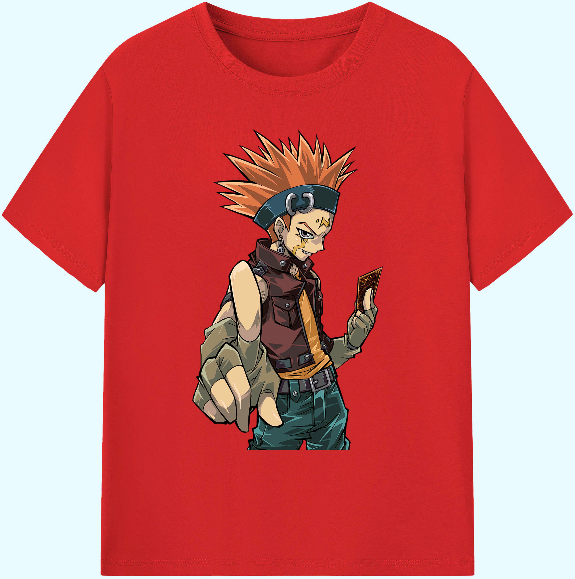 （画像用） 遊☆戯☆王 Yu-Gi-Oh! 綿100％ メンズ半袖Tシャツ｜肌触りやわらか＆通気性