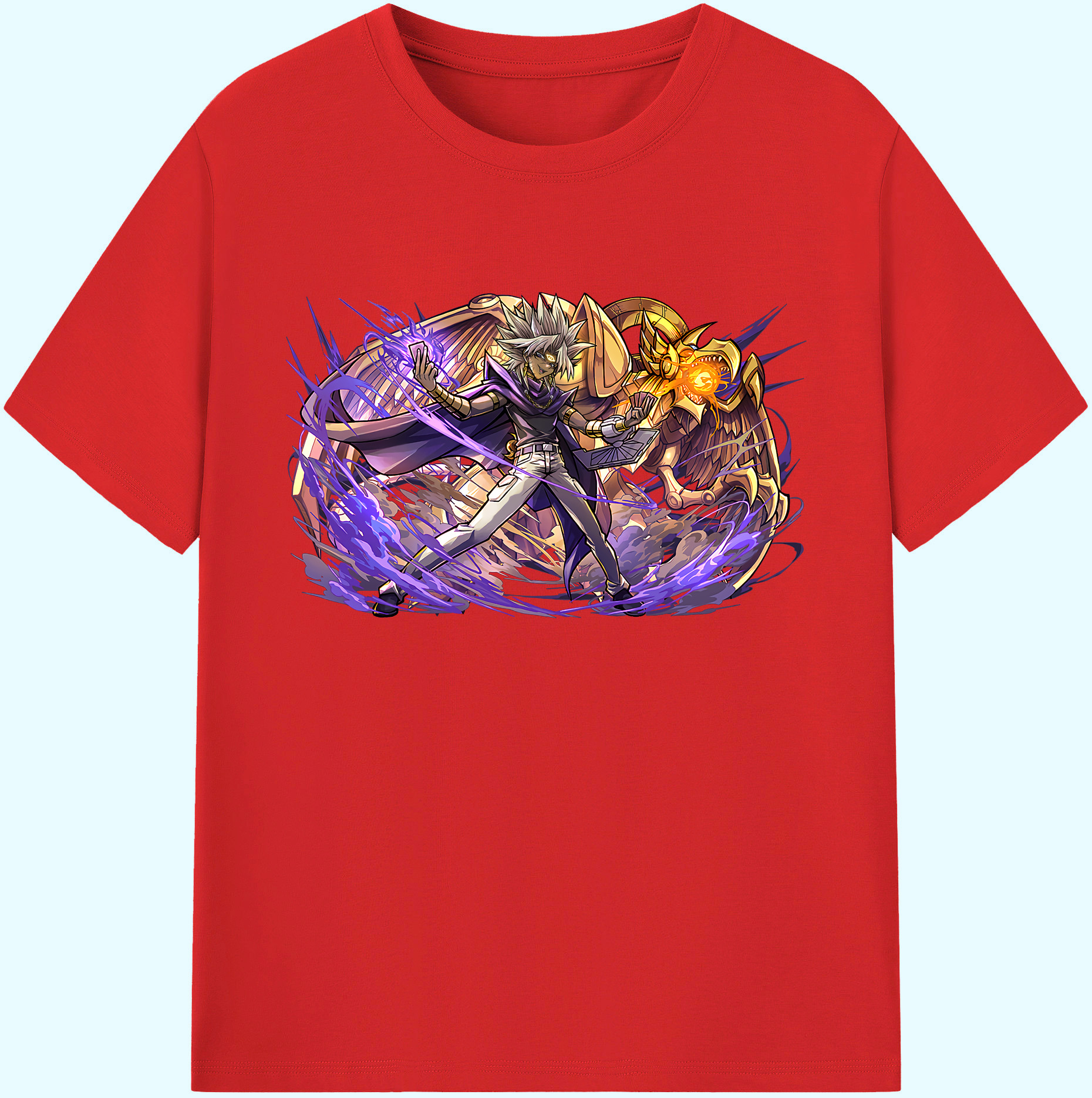 遊☆戯☆王 Yu-Gi-Oh! 綿100％ メンズ半袖Tシャツ｜肌触りやわらか＆通気性