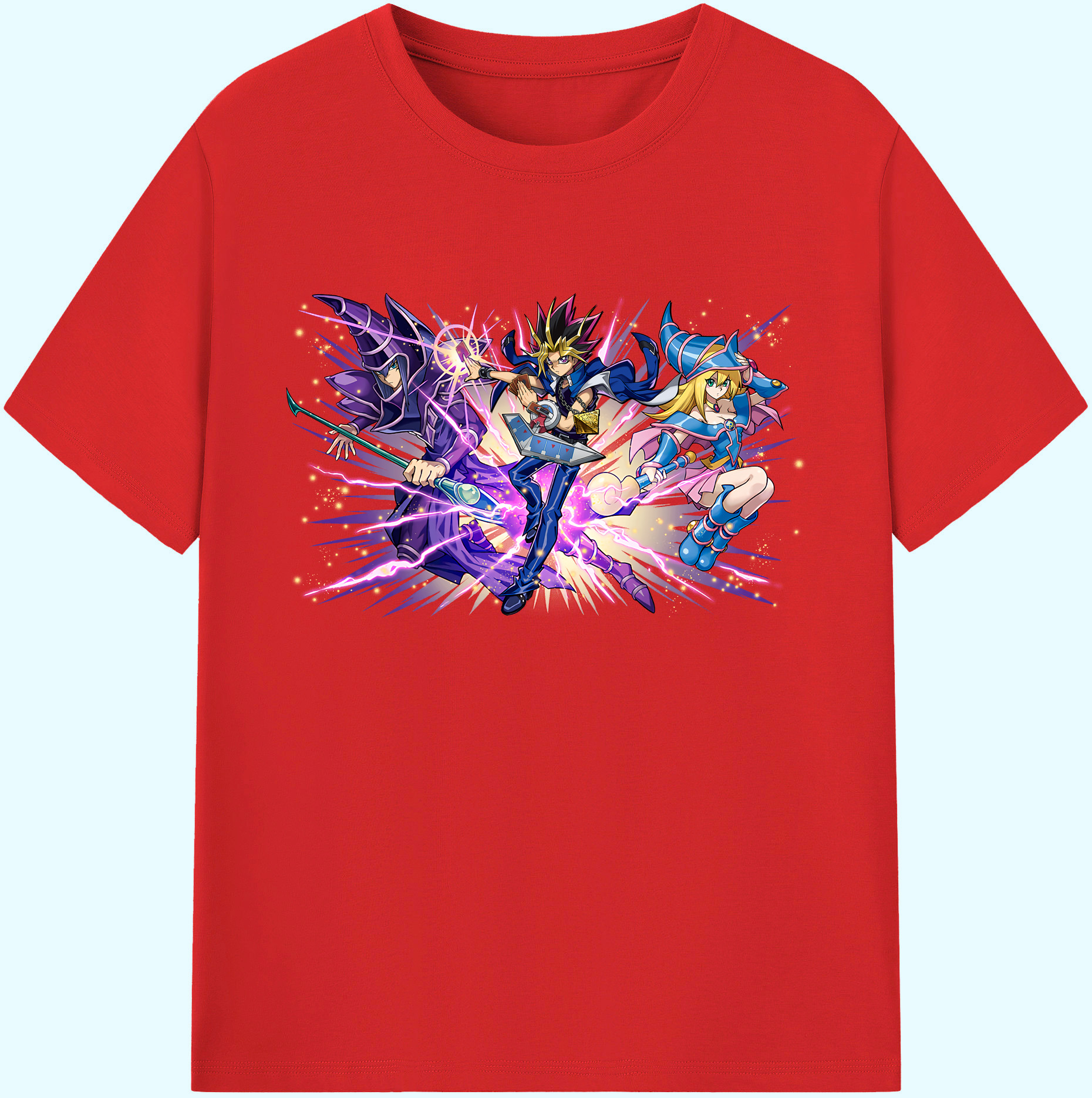 遊☆戯☆王 Yu-Gi-Oh! 綿100％ メンズ半袖Tシャツ｜肌触りやわらか＆通気性