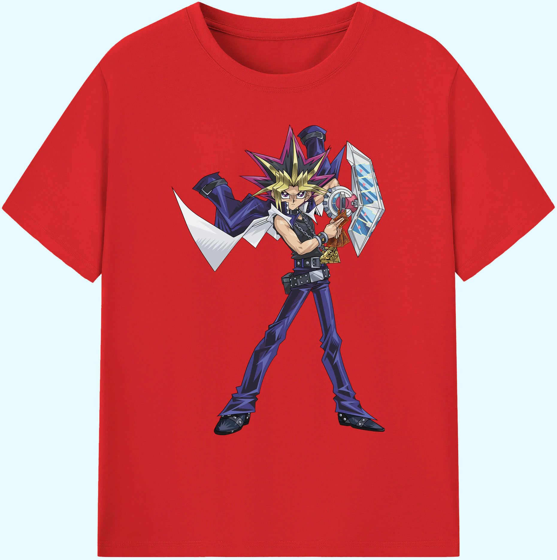 遊☆戯☆王 Yu-Gi-Oh! 綿100％ メンズ半袖Tシャツ｜肌触りやわらか＆通気性
