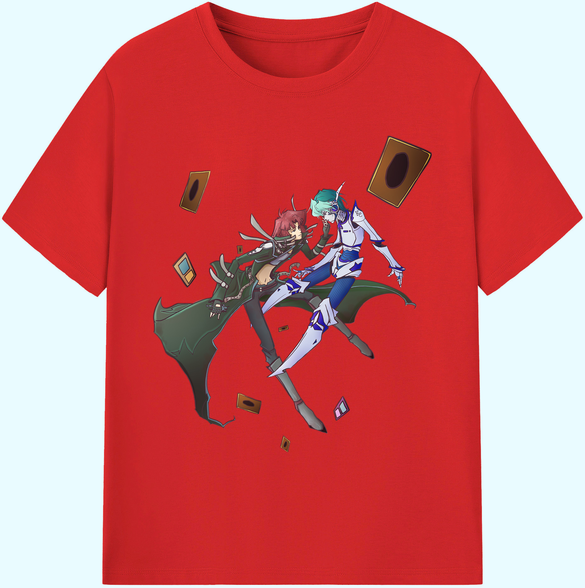 （画像用） 遊☆戯☆王 Yu-Gi-Oh! 綿100％ メンズ半袖Tシャツ｜肌触りやわらか＆通気性