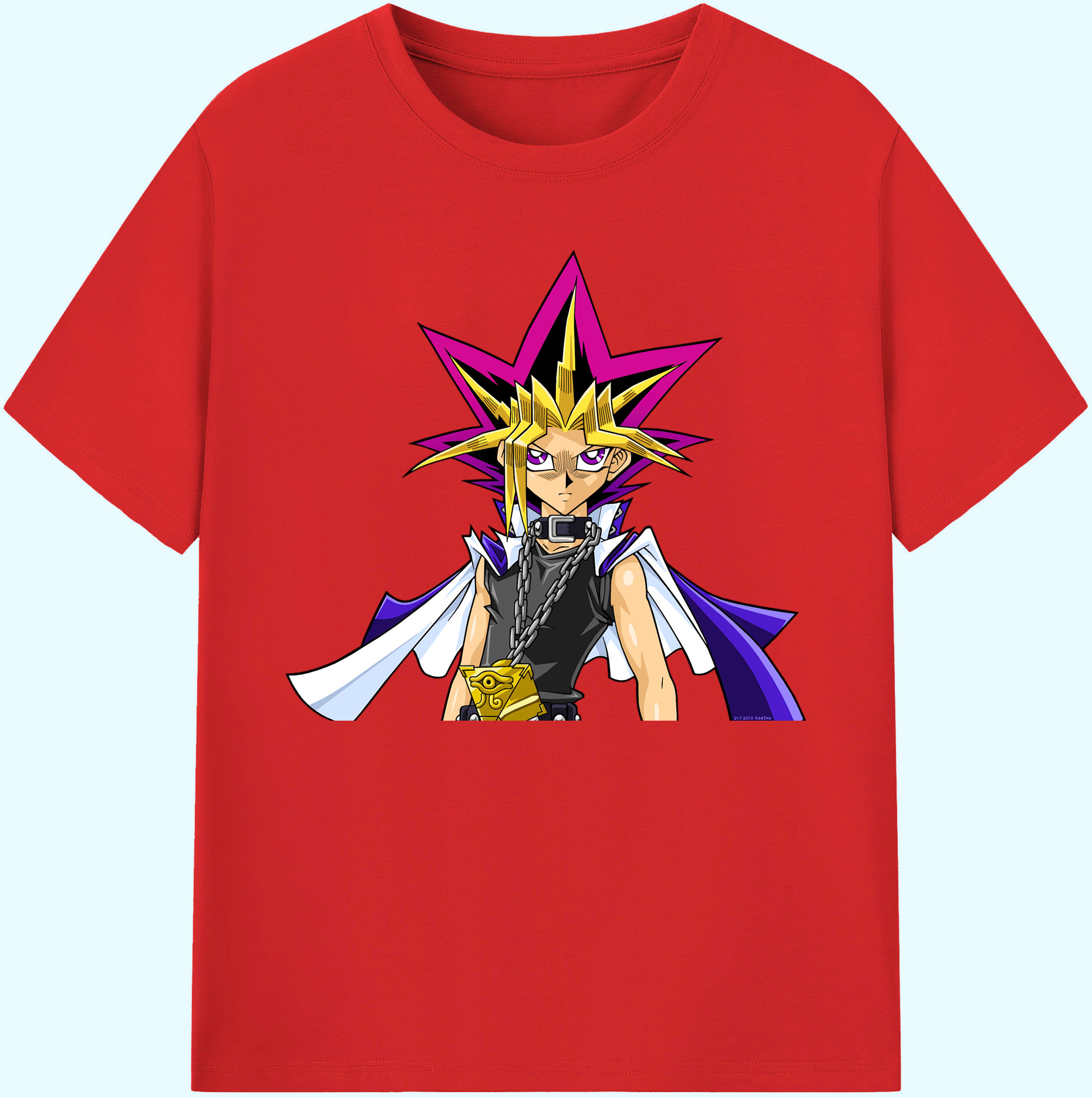 （画像用） 遊☆戯☆王 Yu-Gi-Oh! 綿100％ メンズ半袖Tシャツ｜肌触りやわらか＆通気性