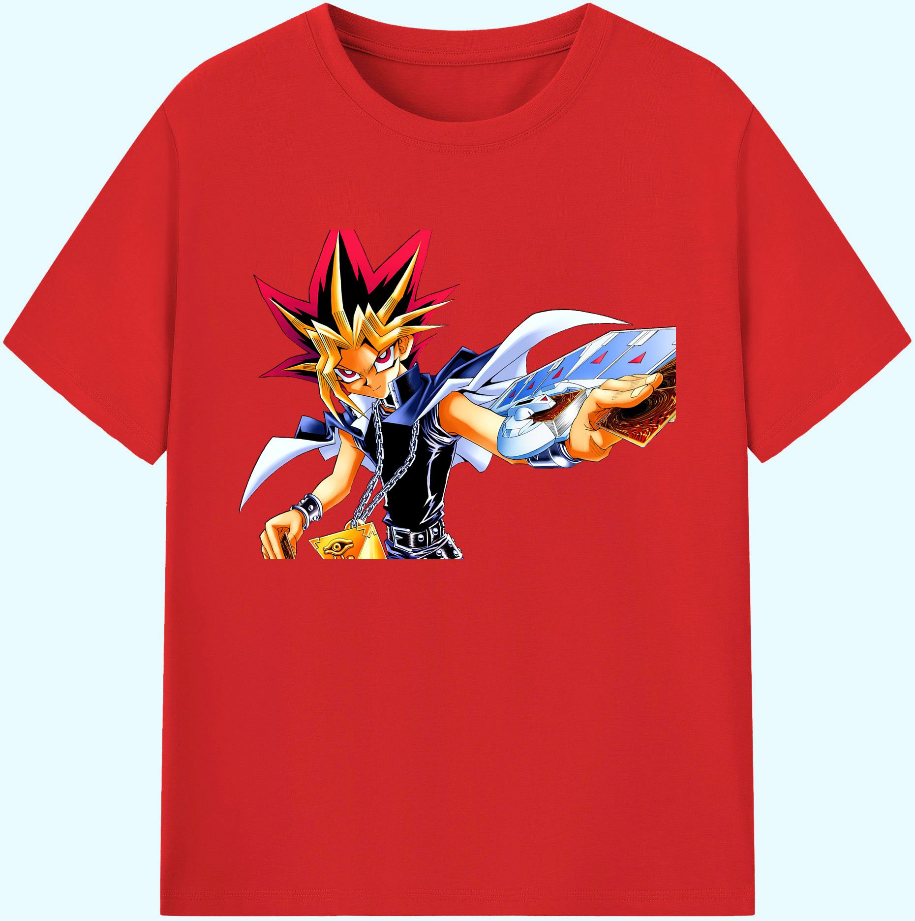 （画像用） 遊☆戯☆王 Yu-Gi-Oh! 綿100％ メンズ半袖Tシャツ｜肌触りやわらか＆通気性