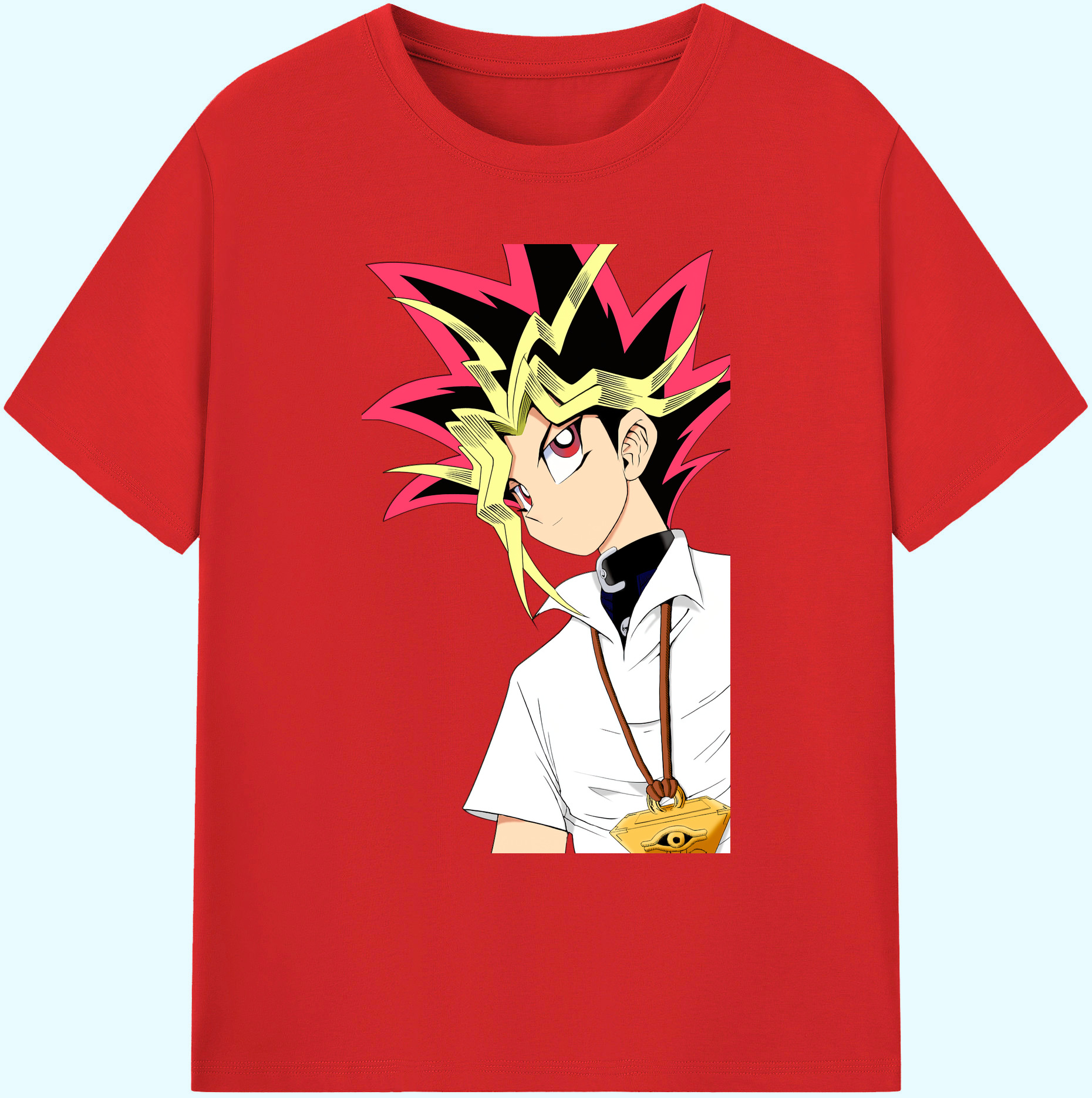 （画像用） 遊☆戯☆王 Yu-Gi-Oh! 綿100％ メンズ半袖Tシャツ｜肌触りやわらか＆通気性