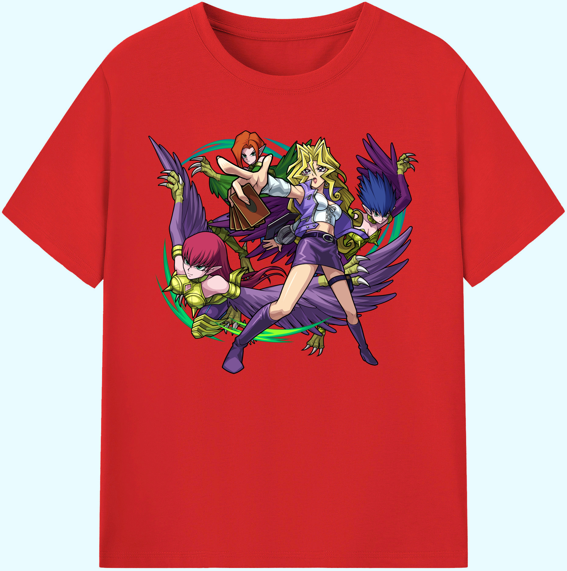 （画像用） 遊☆戯☆王 Yu-Gi-Oh! 綿100％ メンズ半袖Tシャツ｜肌触りやわらか＆通気性