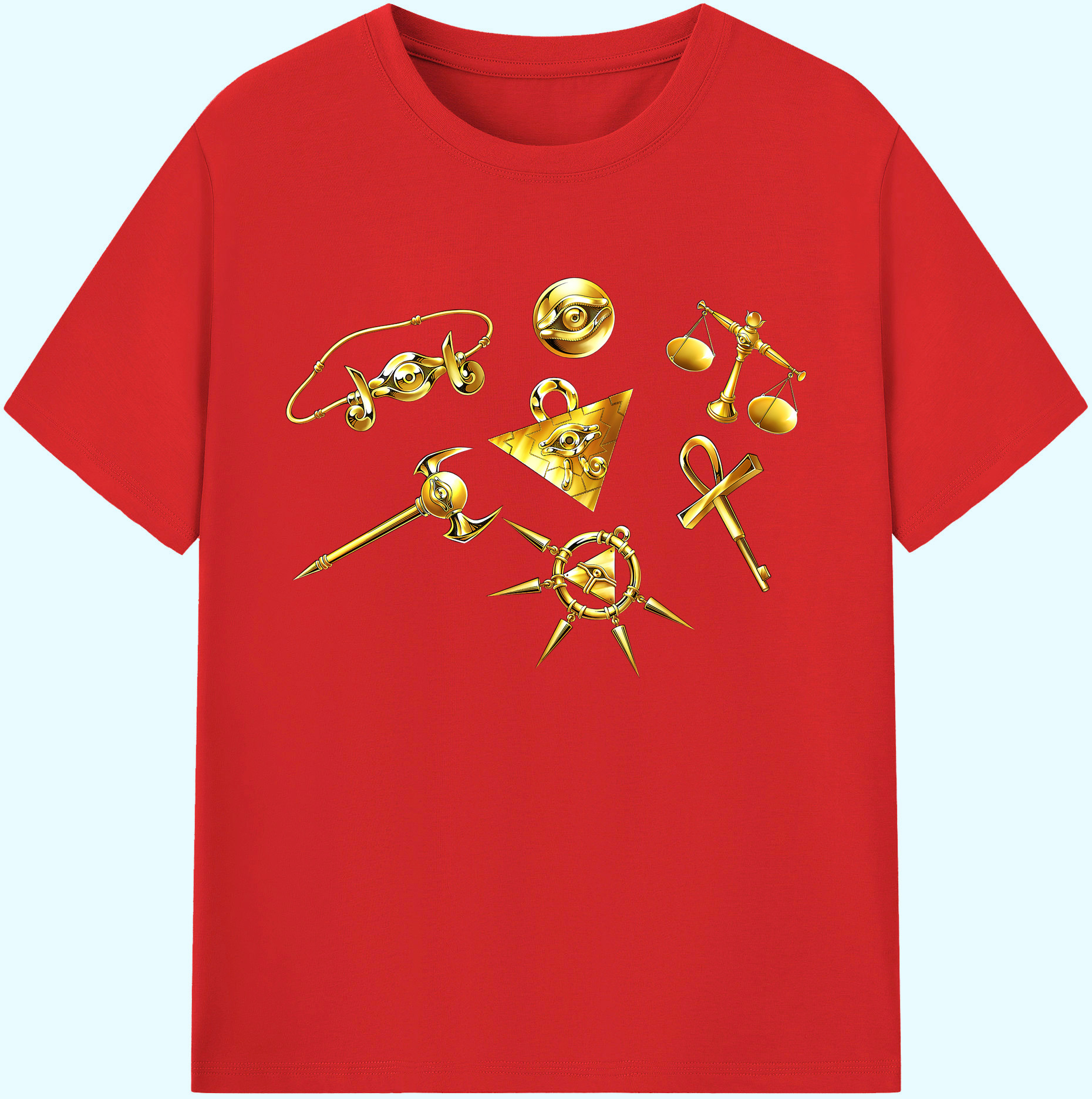 （画像用） 遊☆戯☆王 Yu-Gi-Oh! 綿100％ メンズ半袖Tシャツ｜肌触りやわらか＆通気性