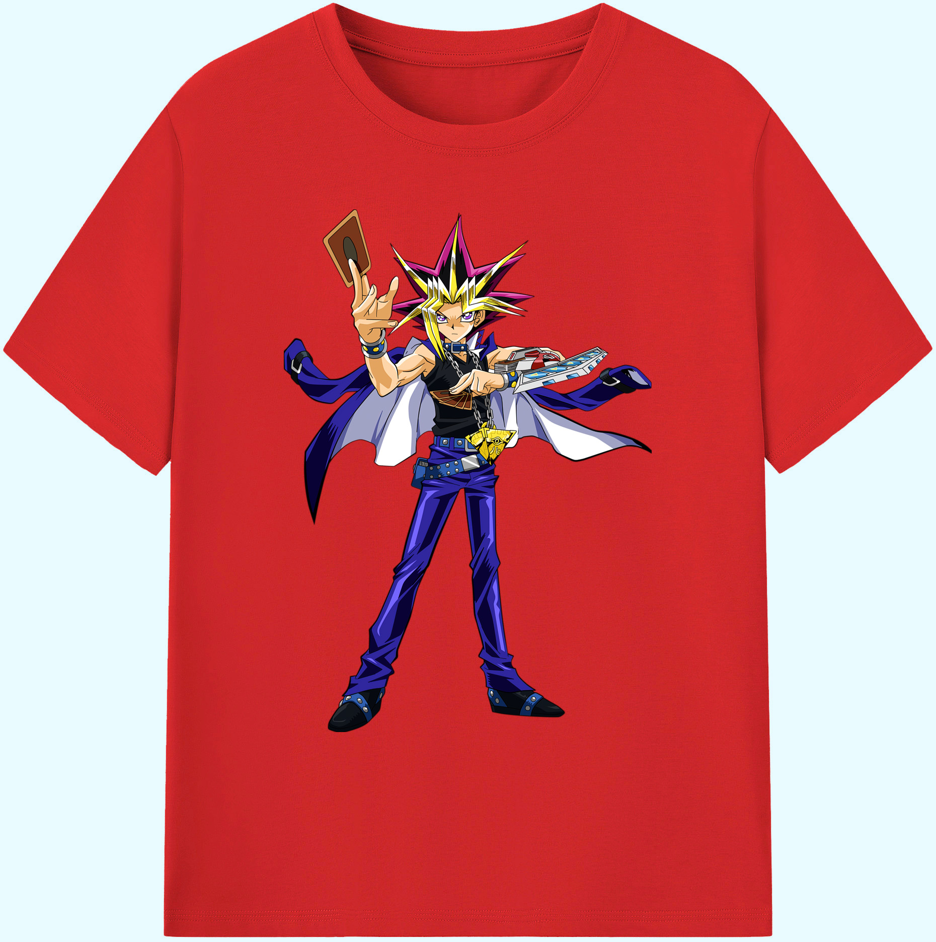 （画像用） 遊☆戯☆王 Yu-Gi-Oh! 綿100％ メンズ半袖Tシャツ｜肌触りやわらか＆通気性