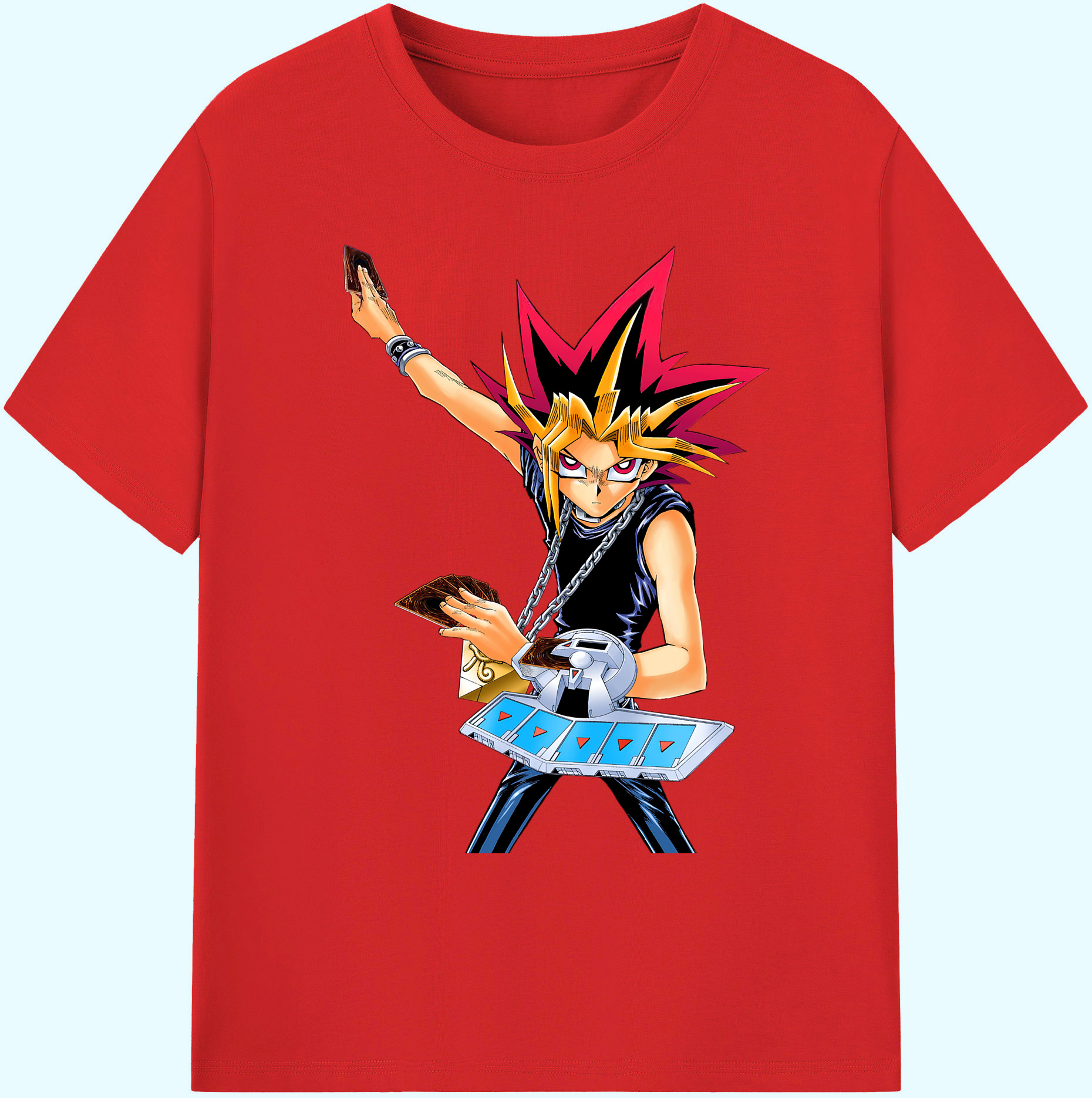 （画像用） 遊☆戯☆王 Yu-Gi-Oh! 綿100％ メンズ半袖Tシャツ｜肌触りやわらか＆通気性