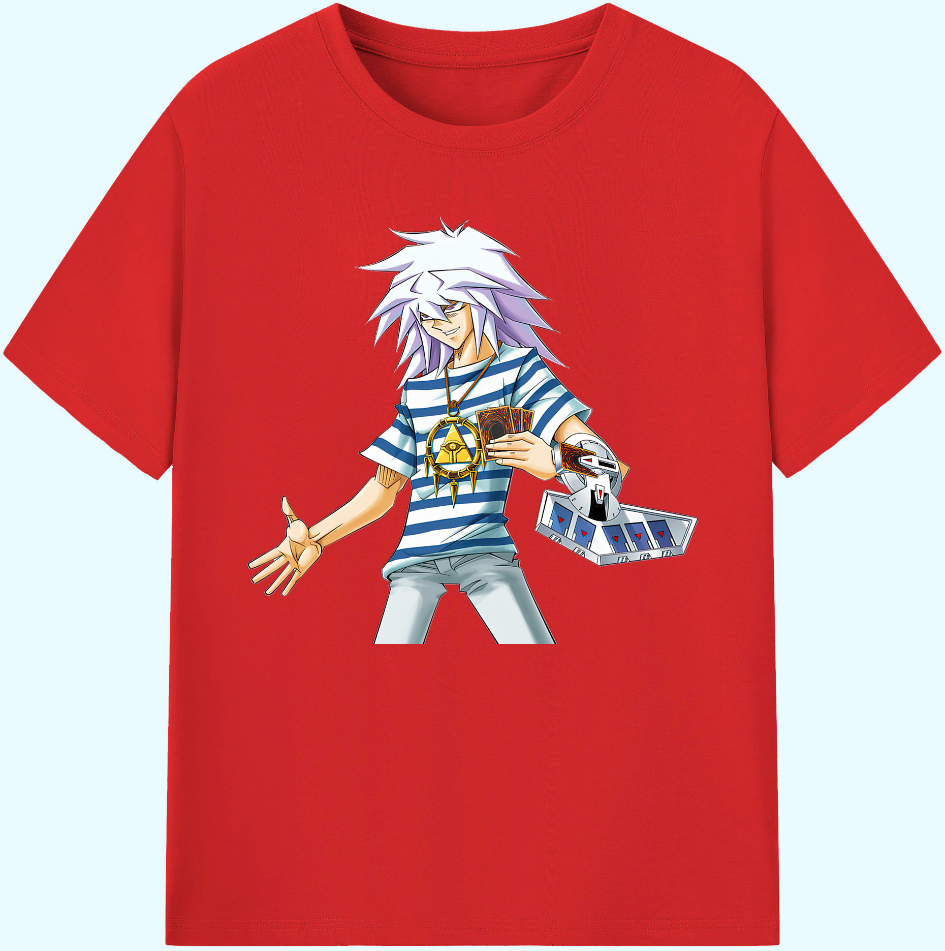 （画像用） 遊☆戯☆王 Yu-Gi-Oh! 綿100％ メンズ半袖Tシャツ｜肌触りやわらか＆通気性