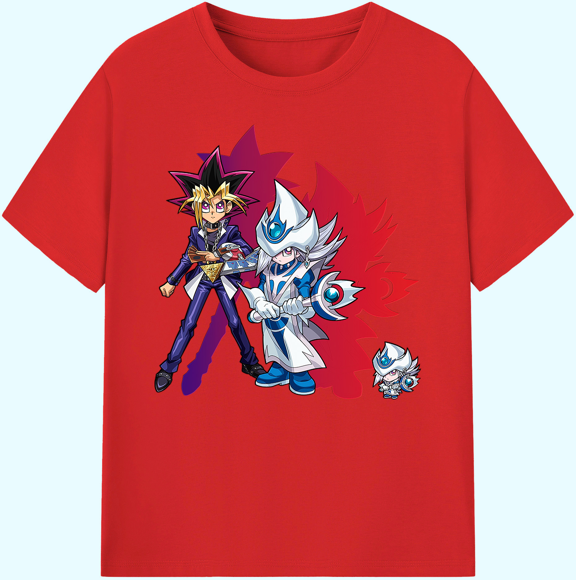 （画像用） 遊☆戯☆王 Yu-Gi-Oh! 綿100％ メンズ半袖Tシャツ｜肌触りやわらか＆通気性