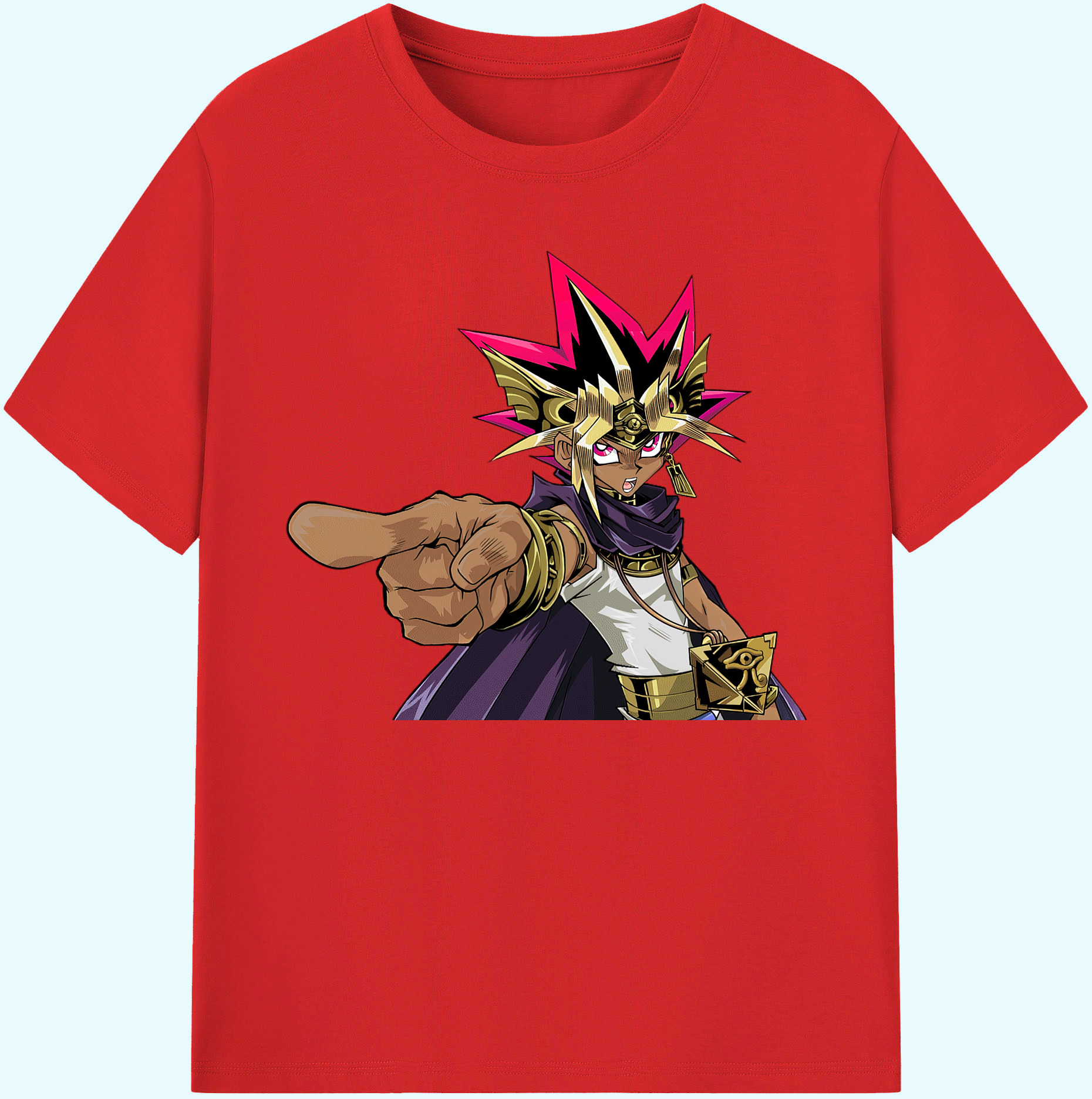 （画像用） 遊☆戯☆王 Yu-Gi-Oh! 綿100％ メンズ半袖Tシャツ｜肌触りやわらか＆通気性