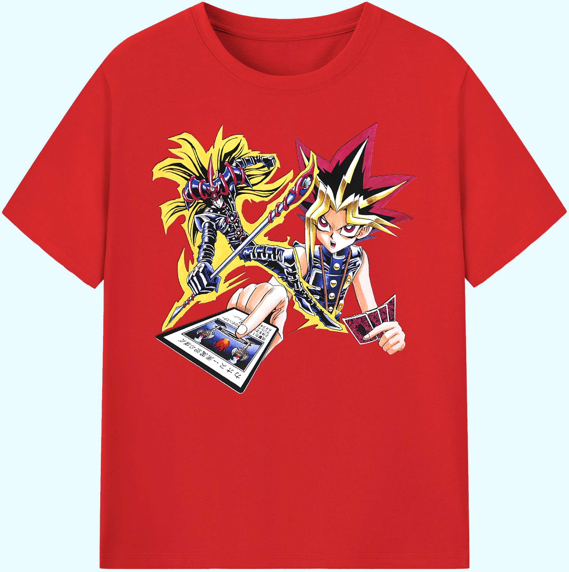 （画像用） 遊☆戯☆王 Yu-Gi-Oh! 綿100％ メンズ半袖Tシャツ｜肌触りやわらか＆通気性