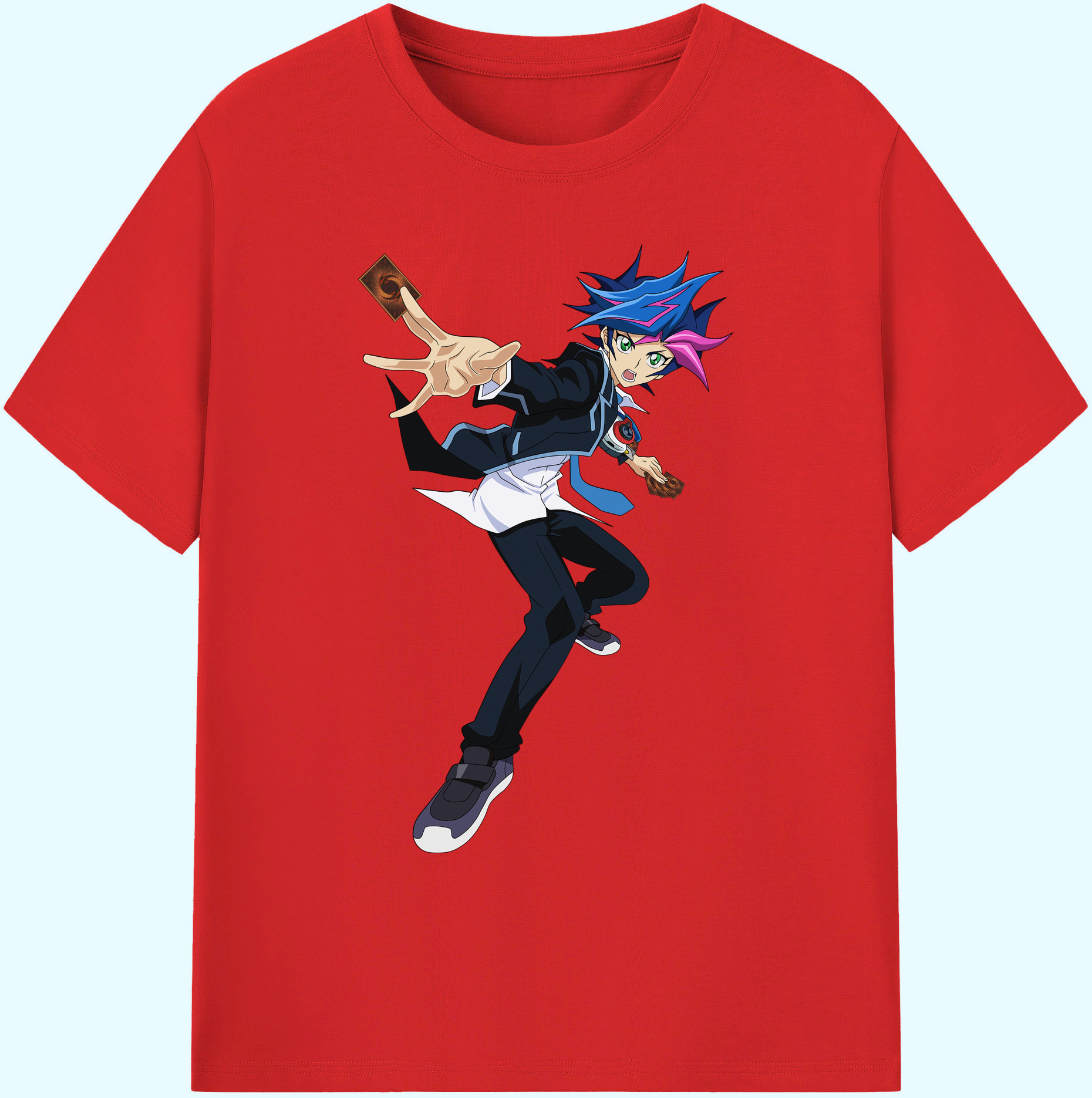 （画像用） 遊☆戯☆王 Yu-Gi-Oh! 綿100％ メンズ半袖Tシャツ｜肌触りやわらか＆通気性