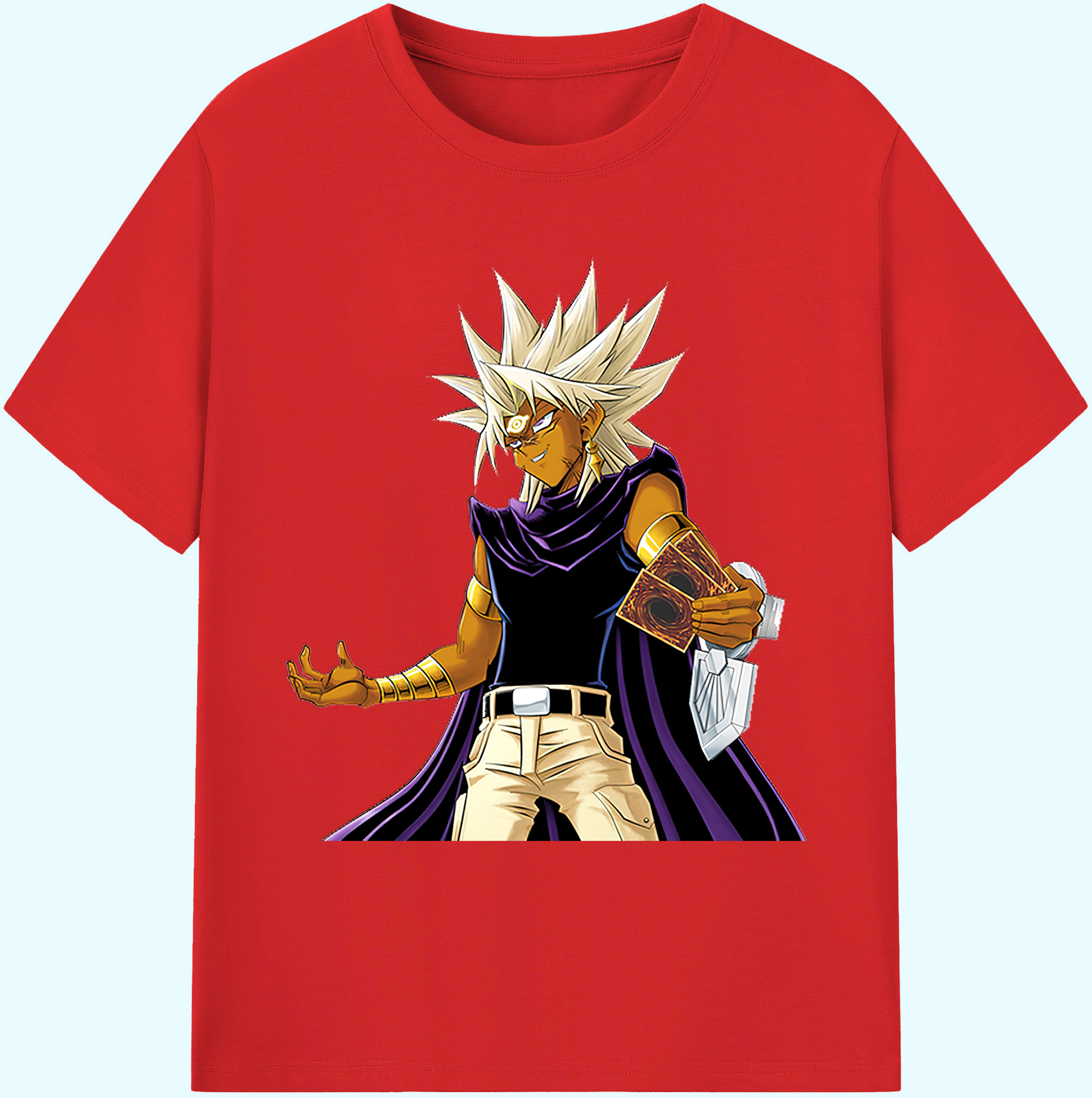 （画像用） 遊☆戯☆王 Yu-Gi-Oh! 綿100％ メンズ半袖Tシャツ｜肌触りやわらか＆通気性