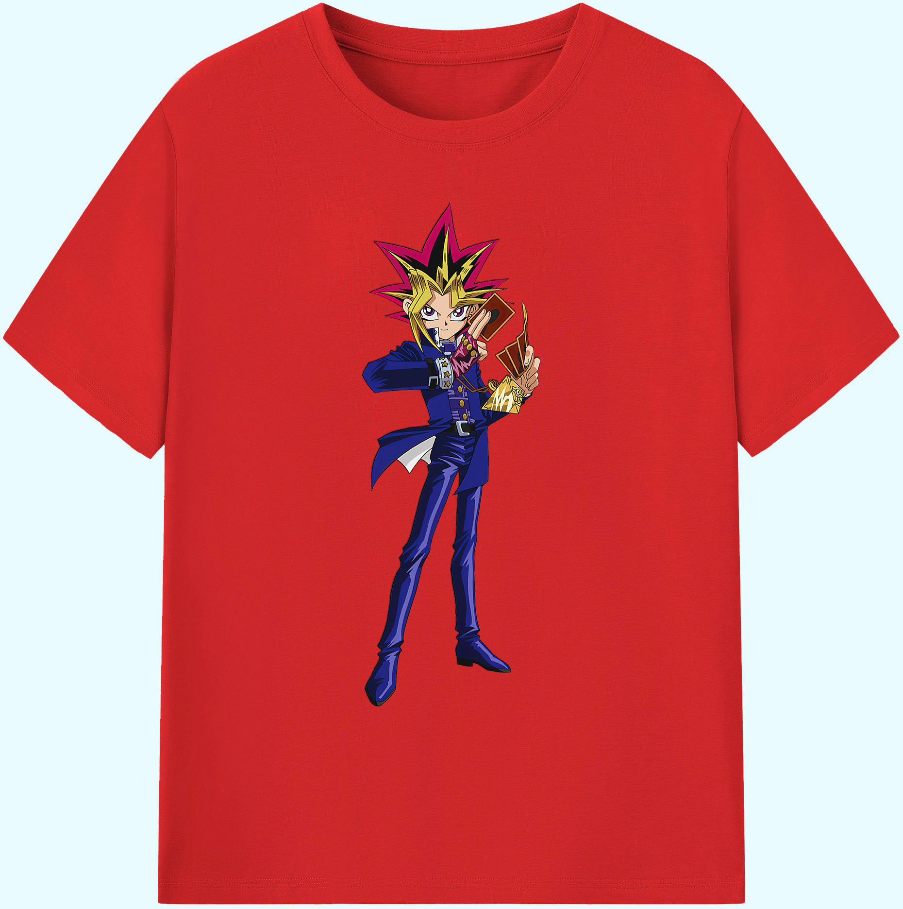 （画像用） 遊☆戯☆王 Yu-Gi-Oh! 綿100％ メンズ半袖Tシャツ｜肌触りやわらか＆通気性