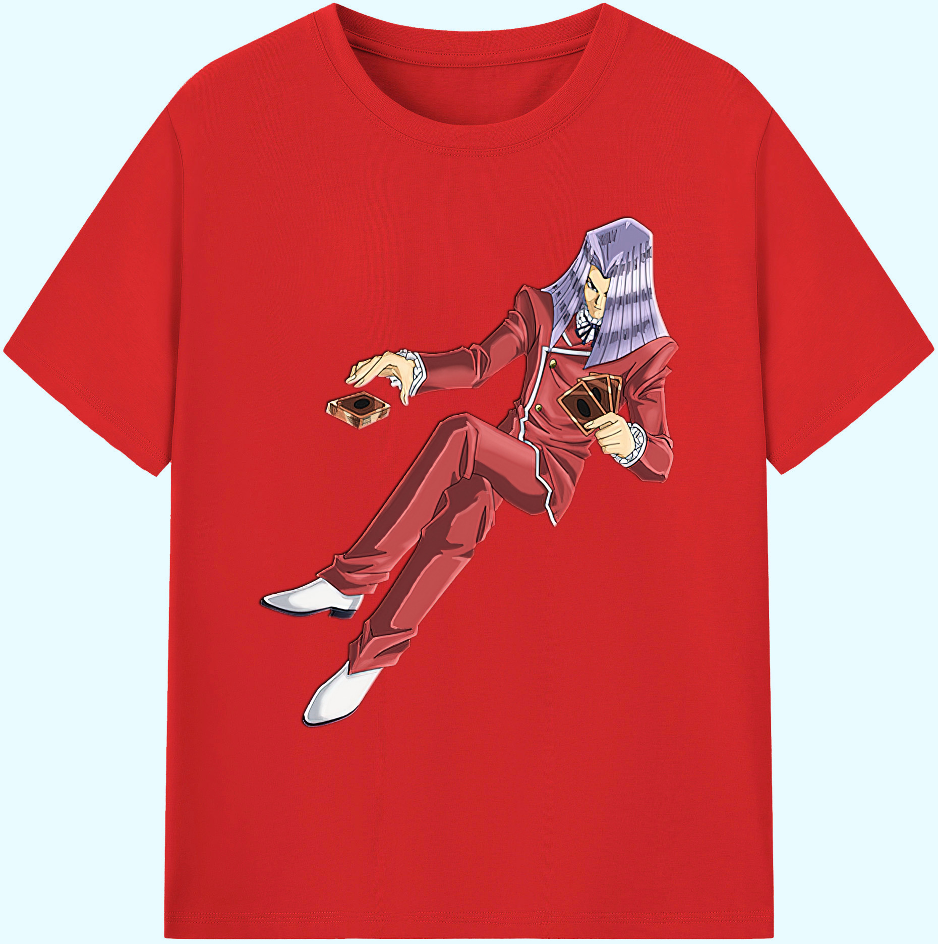 （画像用） 遊☆戯☆王 Yu-Gi-Oh! 綿100％ メンズ半袖Tシャツ｜肌触りやわらか＆通気性