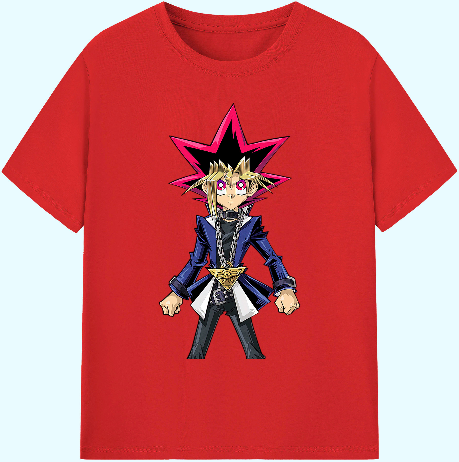 （画像用） 遊☆戯☆王 Yu-Gi-Oh! 綿100％ メンズ半袖Tシャツ｜肌触りやわらか＆通気性