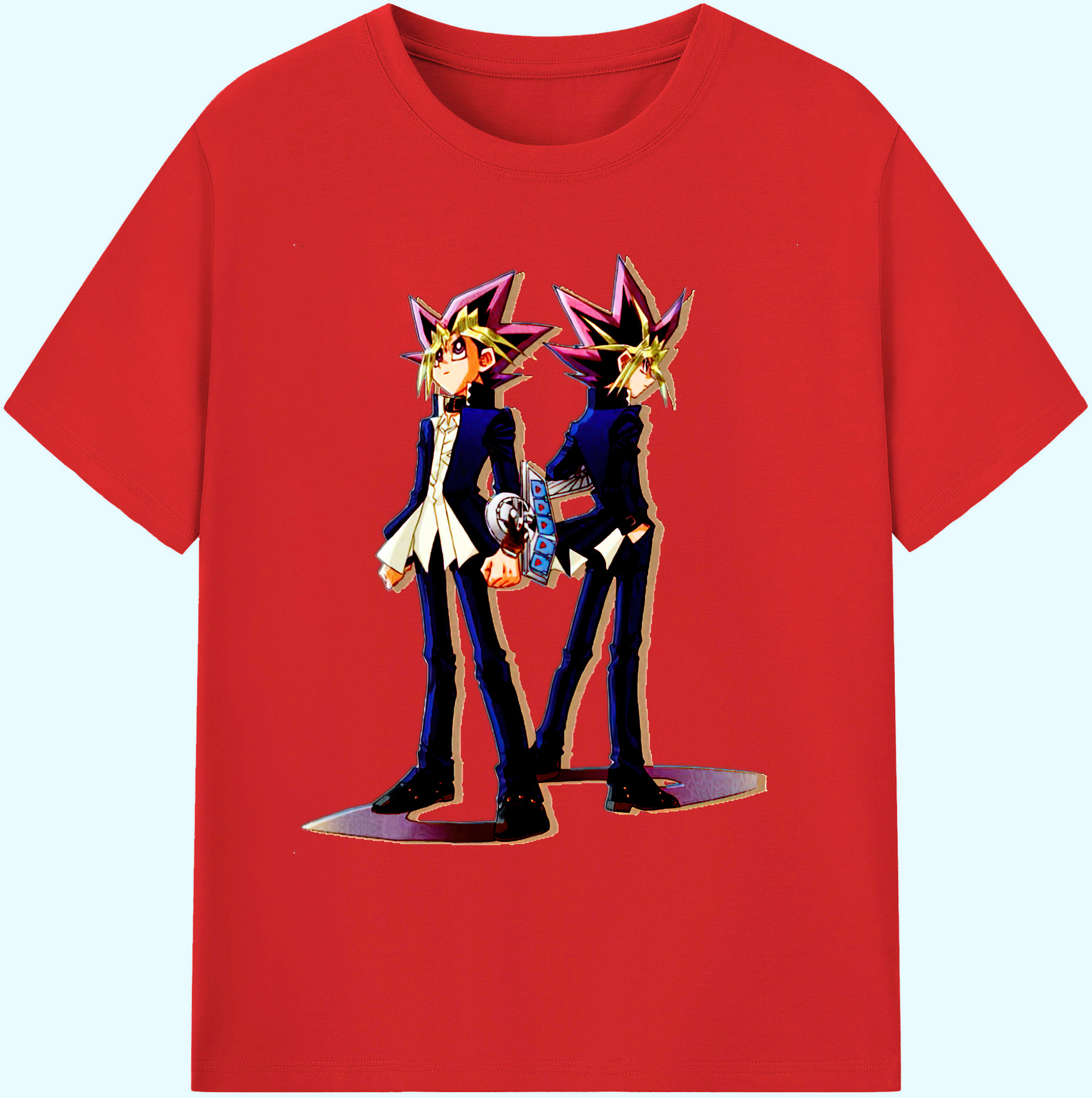 （画像用） 遊☆戯☆王 Yu-Gi-Oh! 綿100％ メンズ半袖Tシャツ｜肌触りやわらか＆通気性