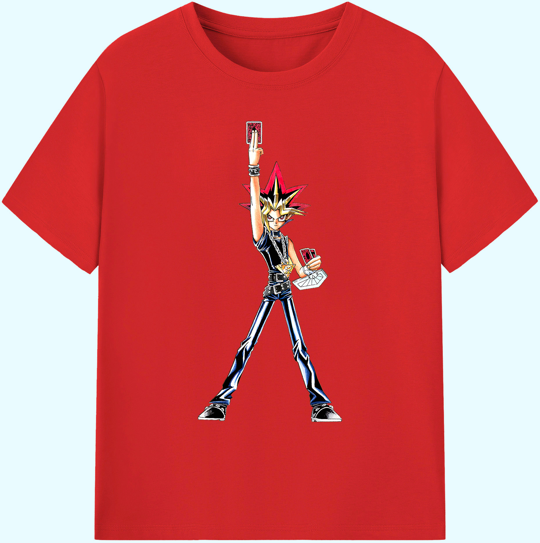 （画像用） 遊☆戯☆王 Yu-Gi-Oh! 綿100％ メンズ半袖Tシャツ｜肌触りやわらか＆通気性