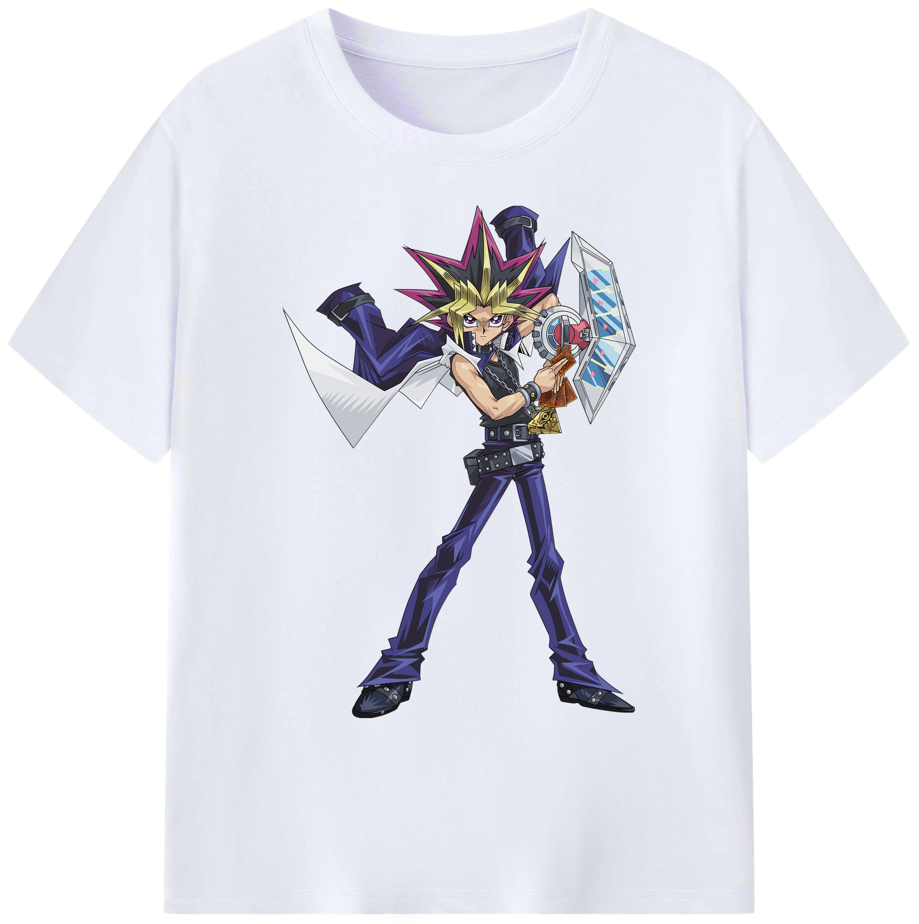 （画像用） 遊☆戯☆王 Yu-Gi-Oh! 綿100％ メンズ半袖Tシャツ｜肌触りやわらか＆通気性
