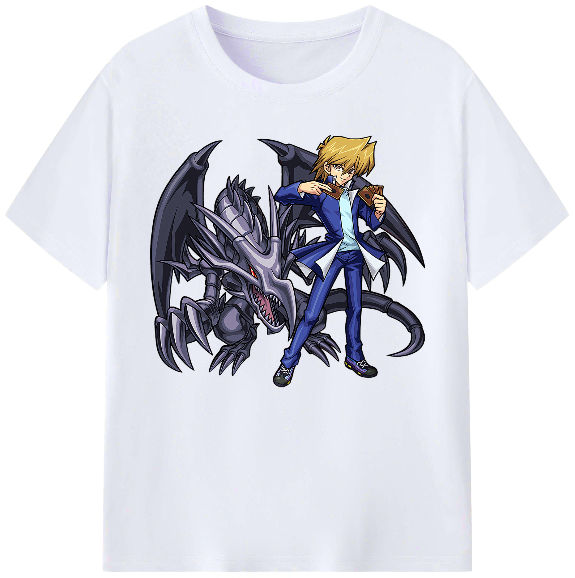（画像用） 遊☆戯☆王 Yu-Gi-Oh! 綿100％ メンズ半袖Tシャツ｜肌触りやわらか＆通気性