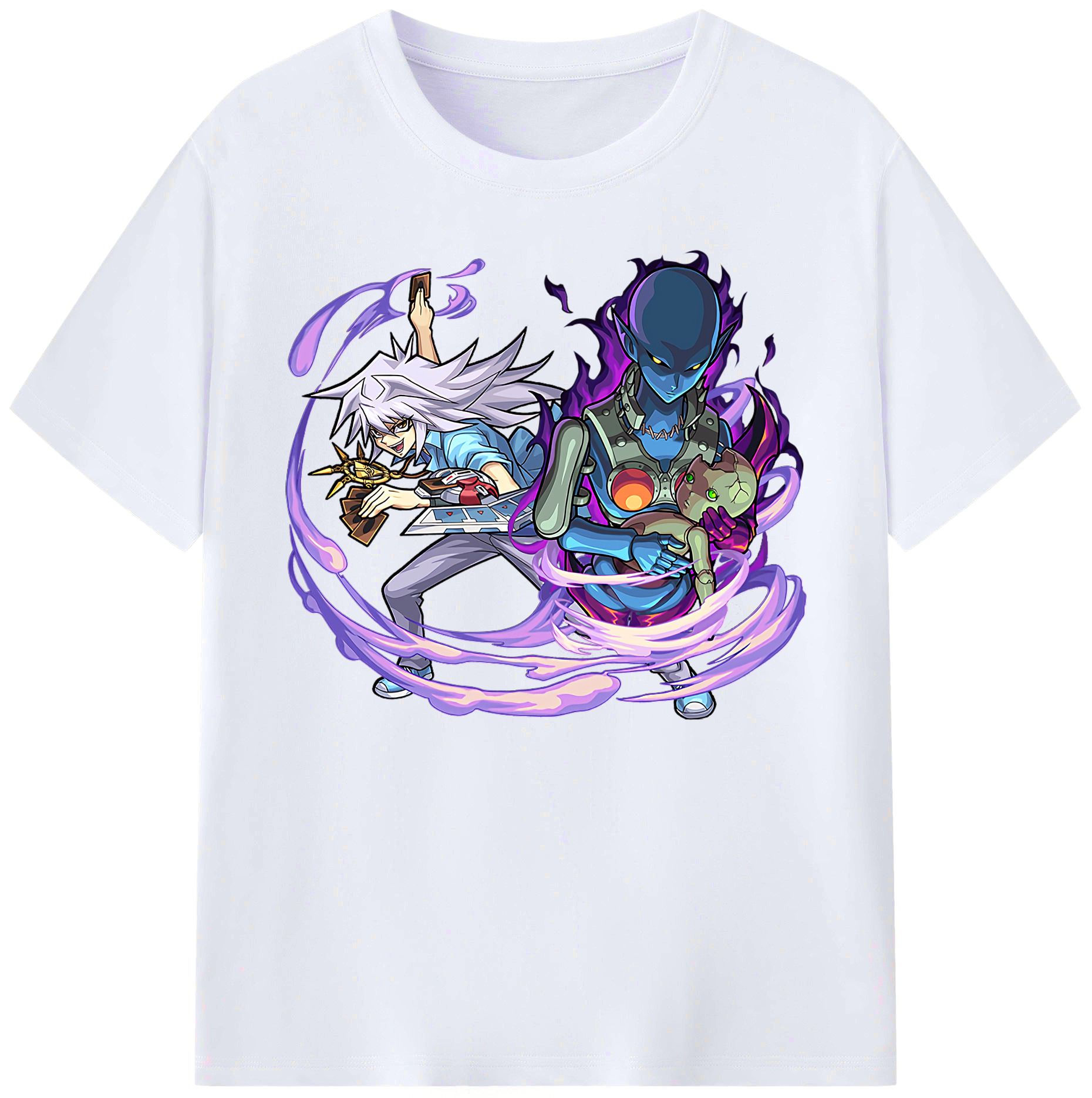 （画像用） 遊☆戯☆王 Yu-Gi-Oh! 綿100％ メンズ半袖Tシャツ｜肌触りやわらか＆通気性