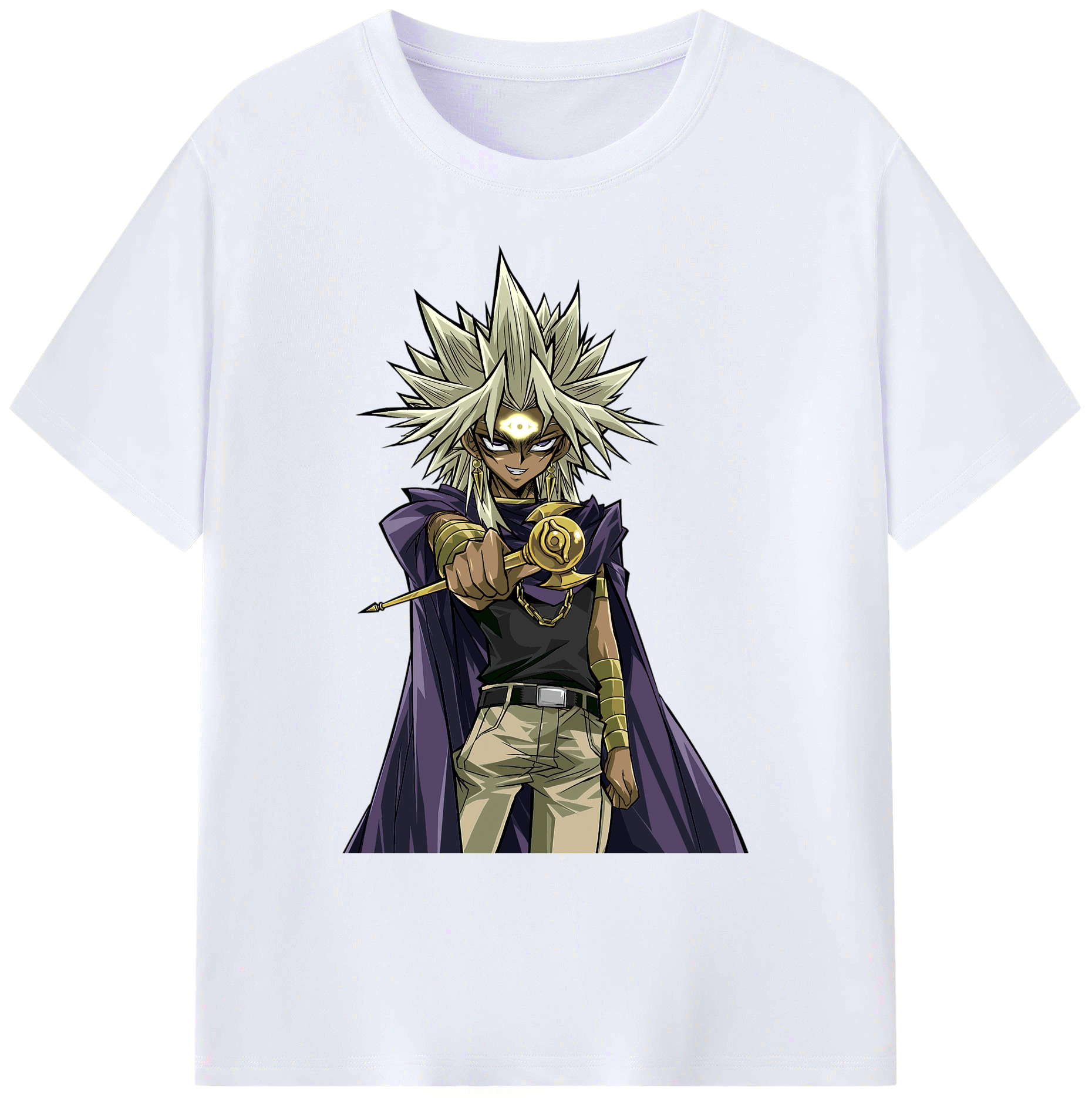 （画像用） 遊☆戯☆王 Yu-Gi-Oh! 綿100％ メンズ半袖Tシャツ｜肌触りやわらか＆通気性