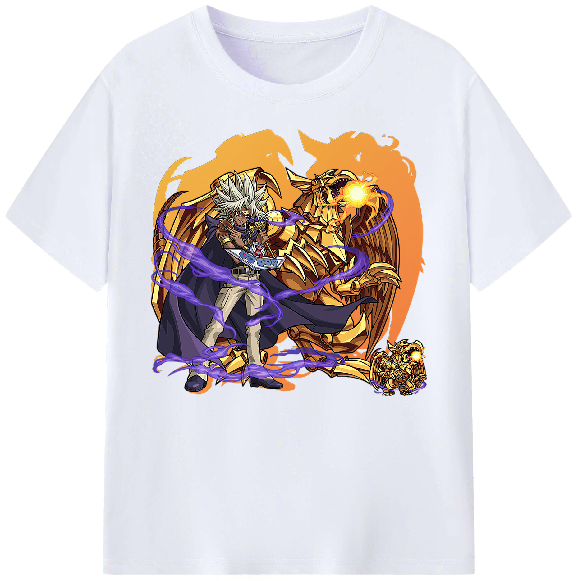 （画像用） 遊☆戯☆王 Yu-Gi-Oh! 綿100％ メンズ半袖Tシャツ｜肌触りやわらか＆通気性