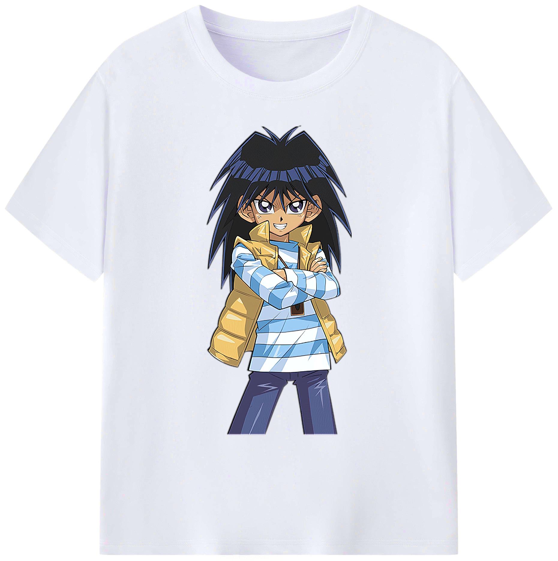（画像用） 遊☆戯☆王 Yu-Gi-Oh! 綿100％ メンズ半袖Tシャツ｜肌触りやわらか＆通気性