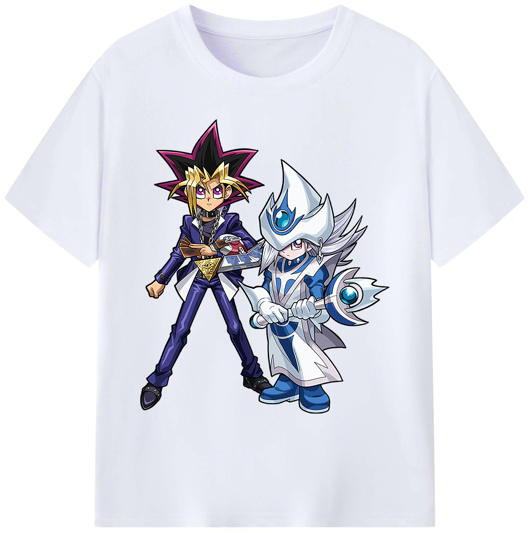 （画像用） 遊☆戯☆王 Yu-Gi-Oh! 綿100％ メンズ半袖Tシャツ｜肌触りやわらか＆通気性