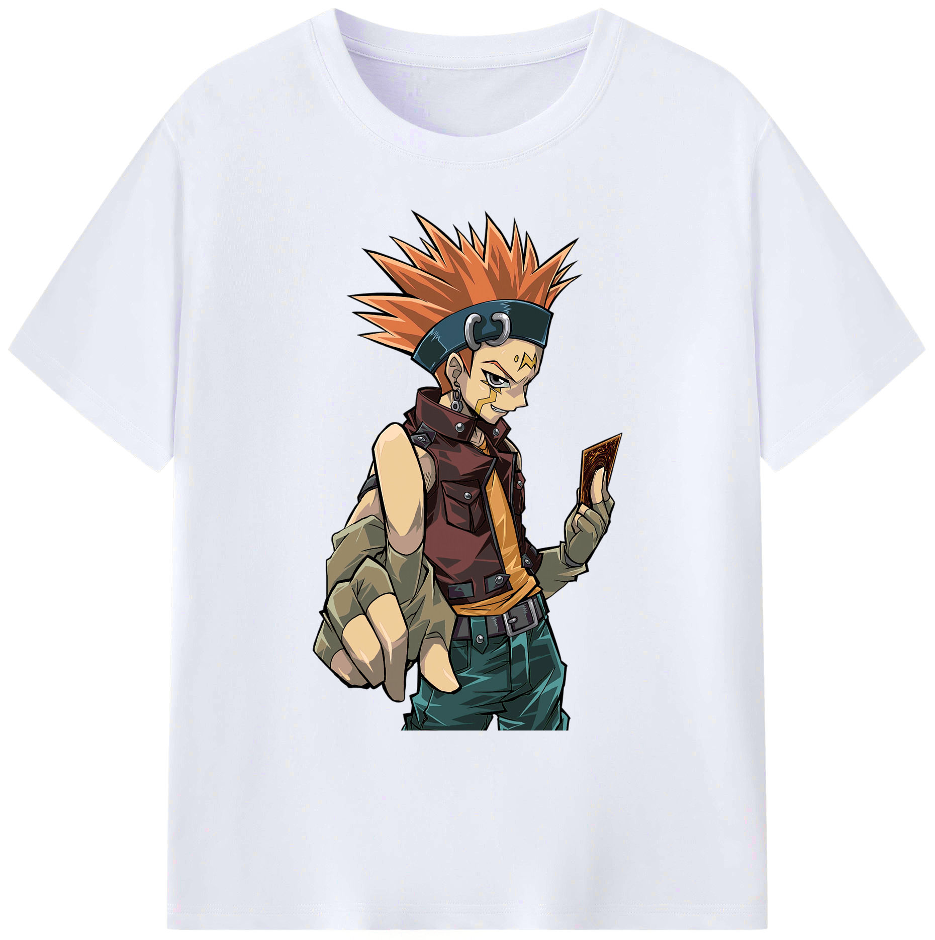 （画像用） 遊☆戯☆王 Yu-Gi-Oh! 綿100％ メンズ半袖Tシャツ｜肌触りやわらか＆通気性