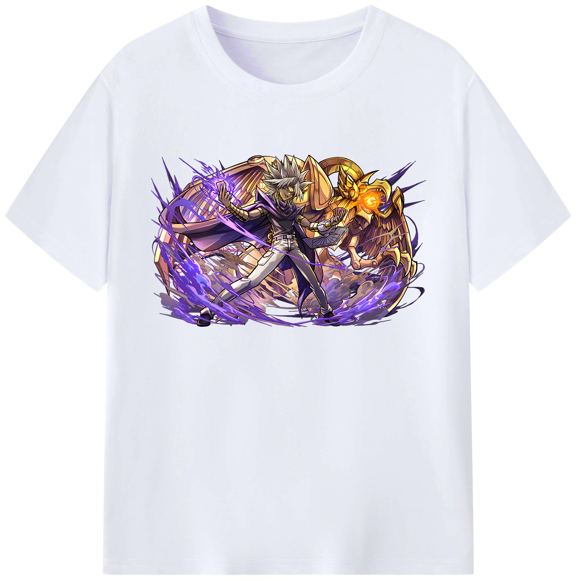 （画像用） 遊☆戯☆王 Yu-Gi-Oh! 綿100％ メンズ半袖Tシャツ｜肌触りやわらか＆通気性