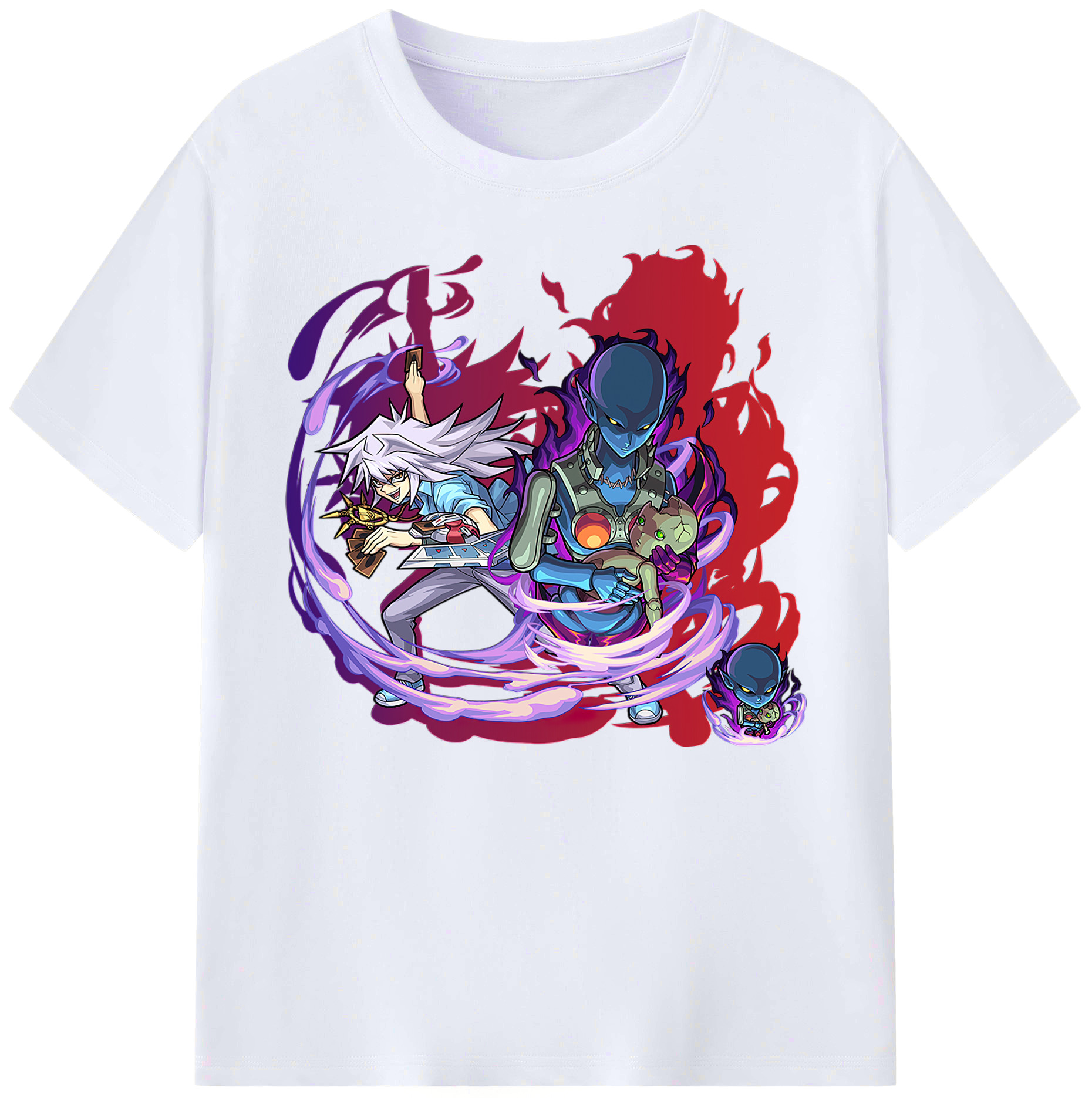 （画像用） 遊☆戯☆王 Yu-Gi-Oh! 綿100％ メンズ半袖Tシャツ｜肌触りやわらか＆通気性